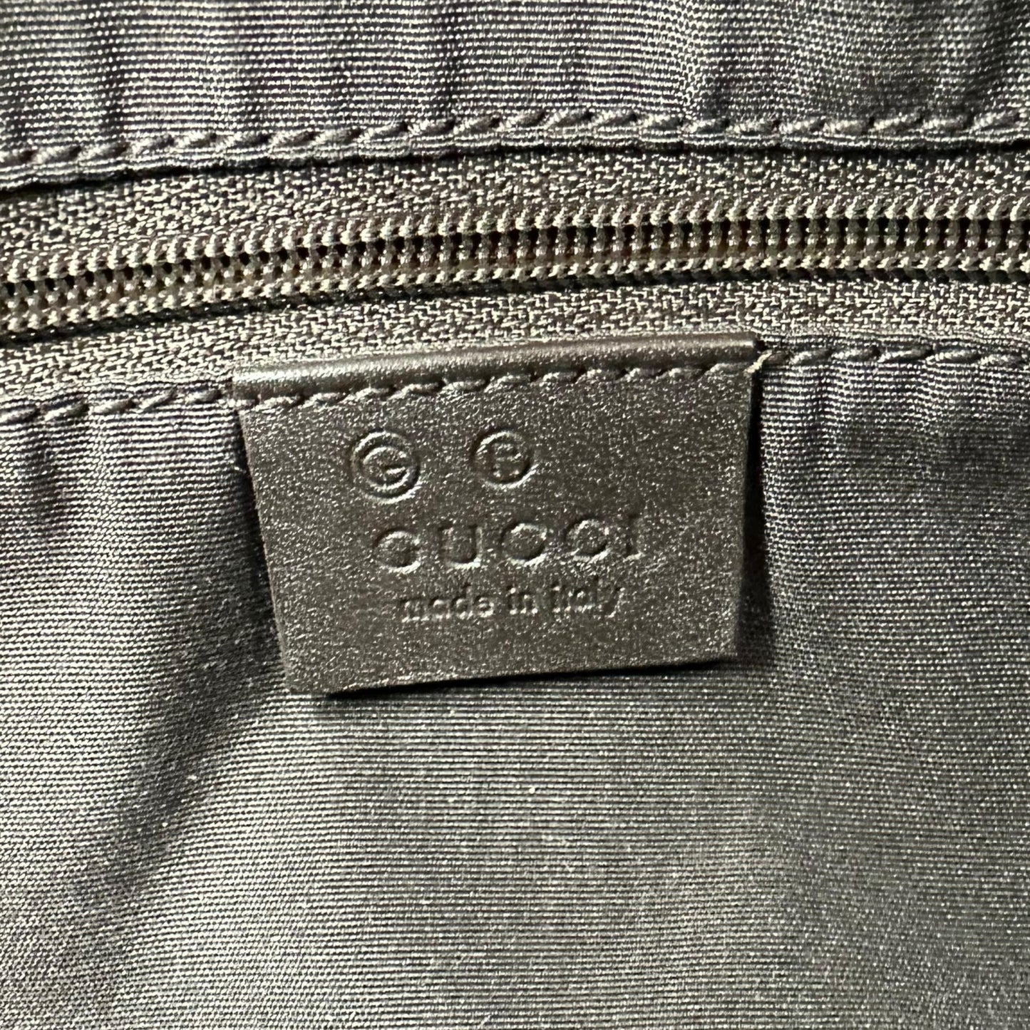 Gucci Brown & Black Monogram Boston Bag