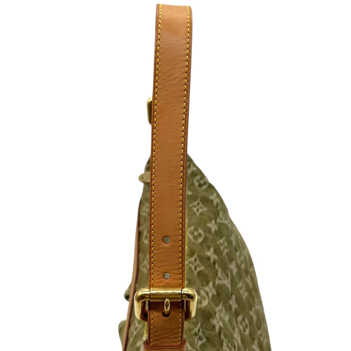 Louis Vuitton Green Denim Baggy PM Shoulder Bag RARE