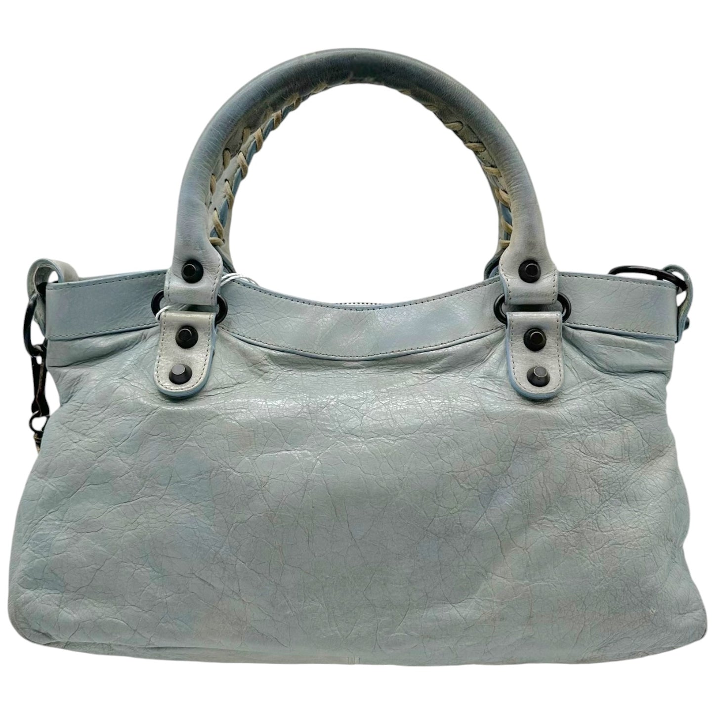 Balenciaga Light Blue First City 2-Way Bag
