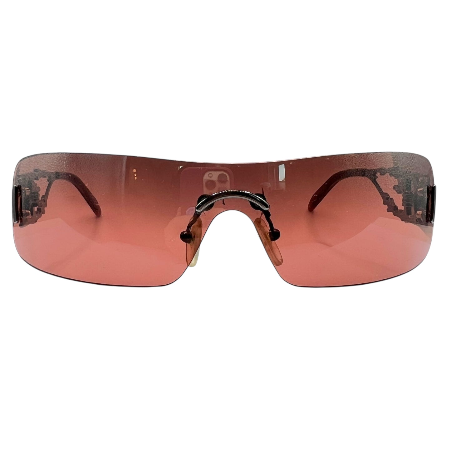 Christian Dior DiorFire Crystal Embellished Flame Sunglasses w/ Case