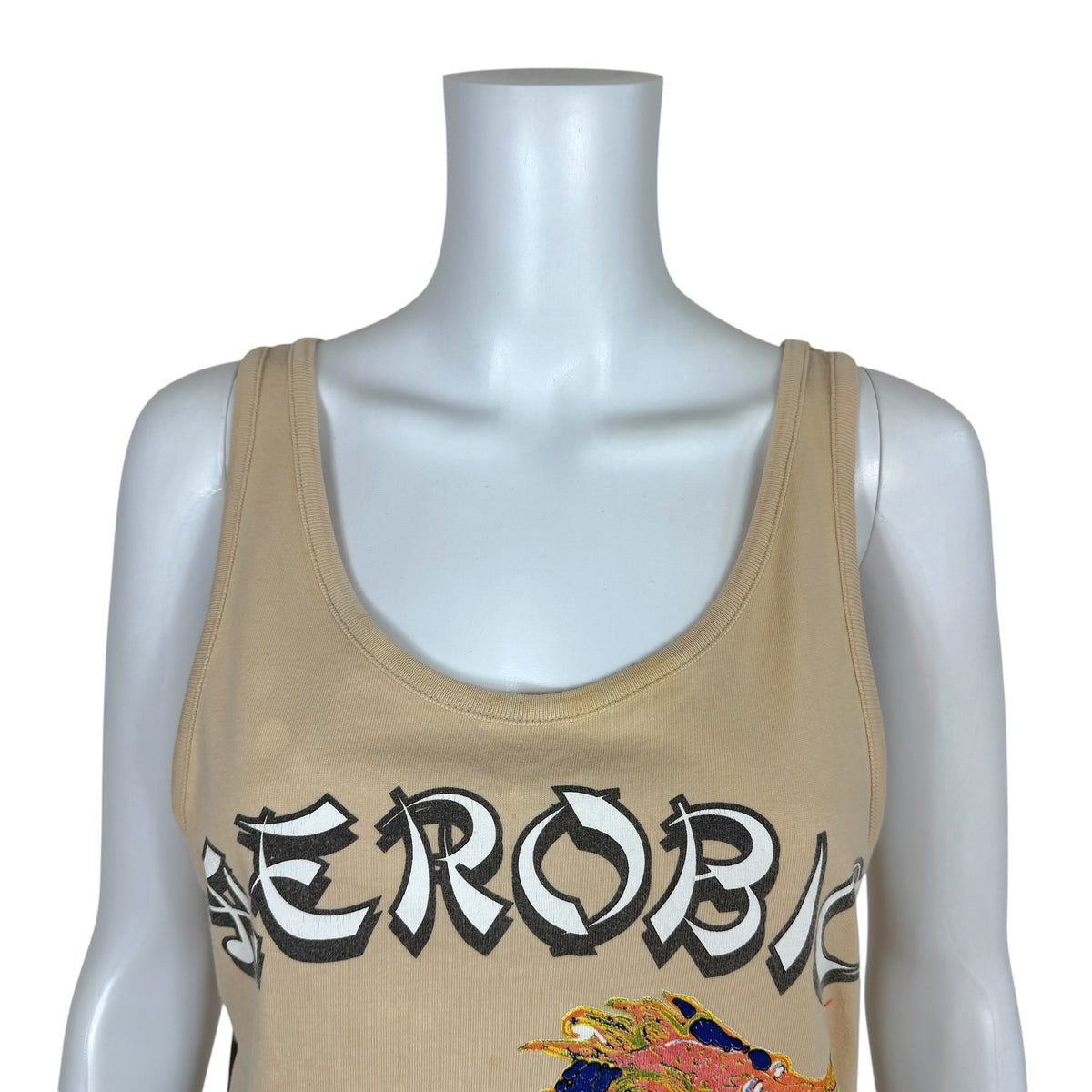 Dolce & Gabbana Graphic Tank Beige Relaxed Fit