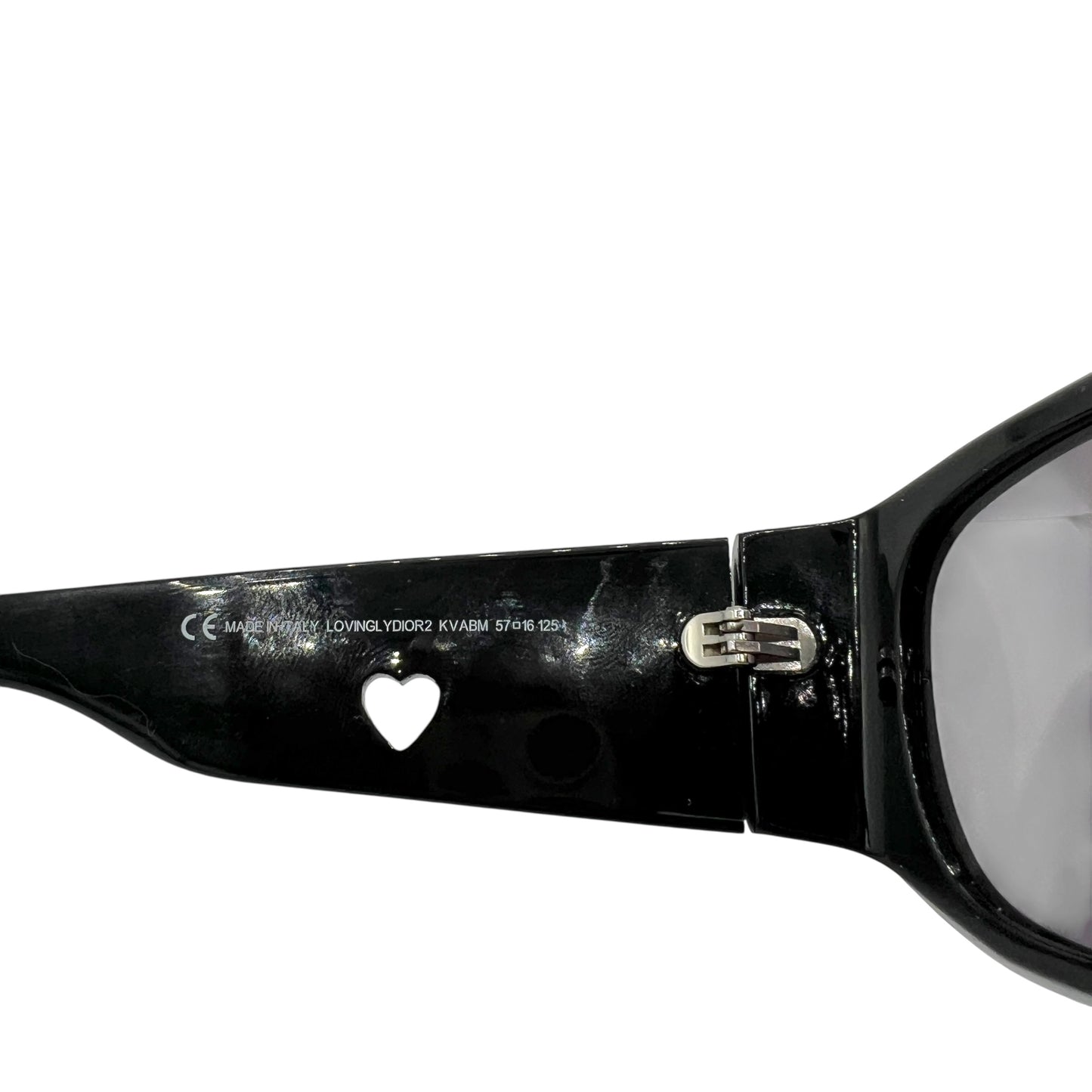 Christian Dior LovinglyDior2 Black Oversized Rectangle Suglasses