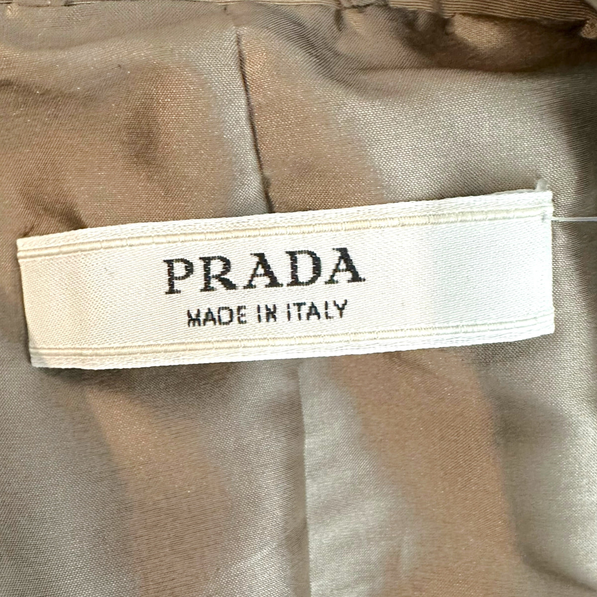 Prada Beige Mid-Length Trench Coat Double-Breasted XS