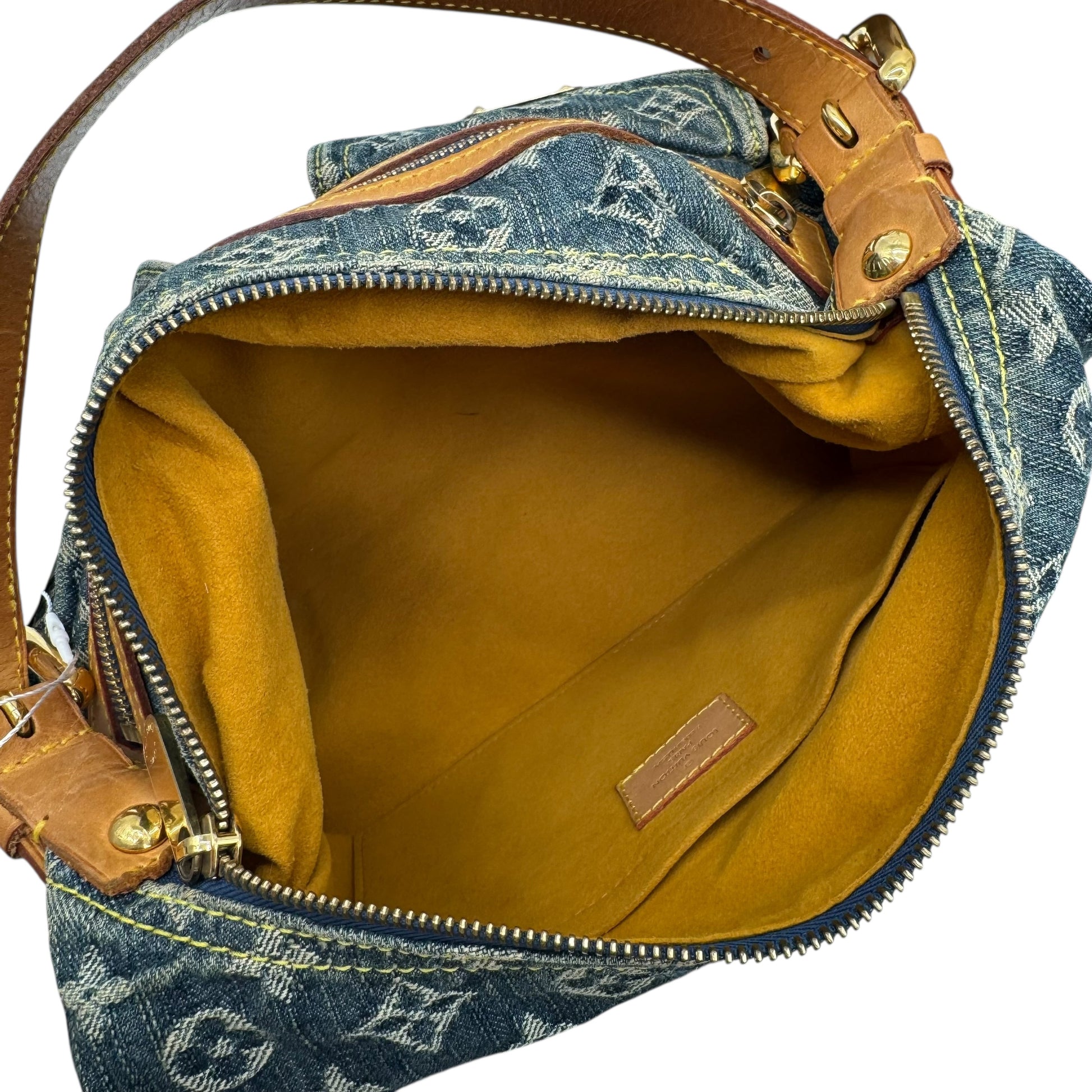 Louis Vuitton Blue Denim Monogram Baggy PM Shoulder Bag - Outfit Repeater