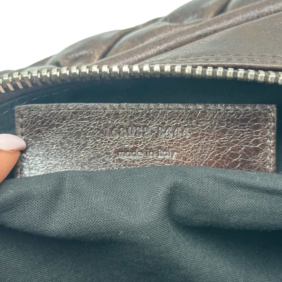 Balenciaga Brown Quilted Leather Bowler City Bag