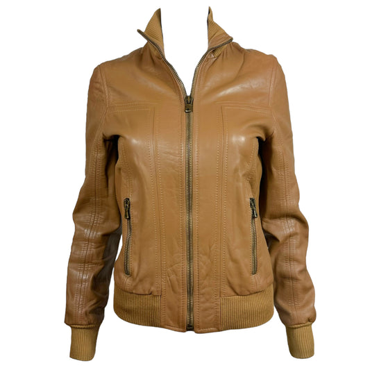 Dolce & Gabbana Light Brown Leather Jacket