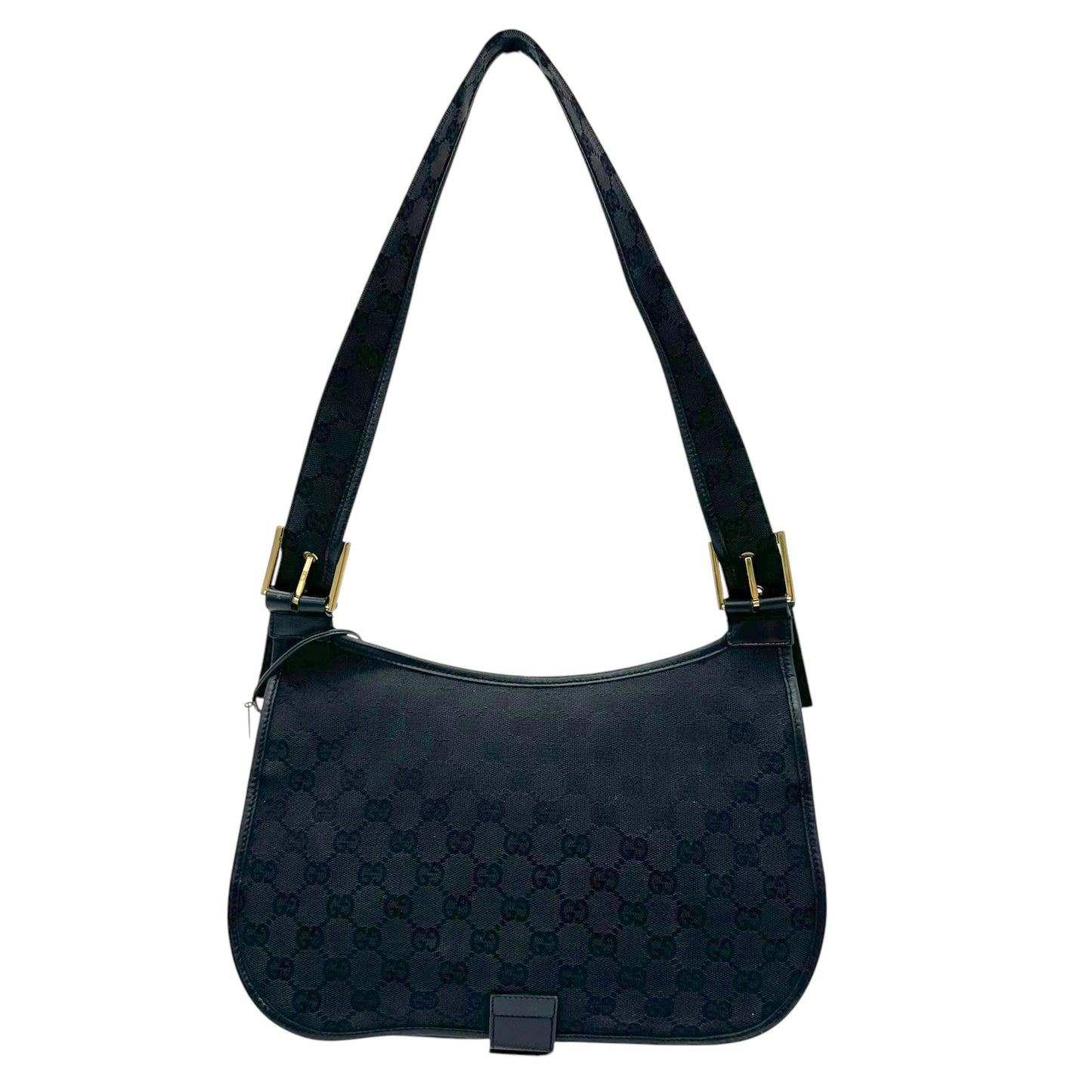 Gucci Black Monogram Crossbody Satchel Bag - Outfit Repeater