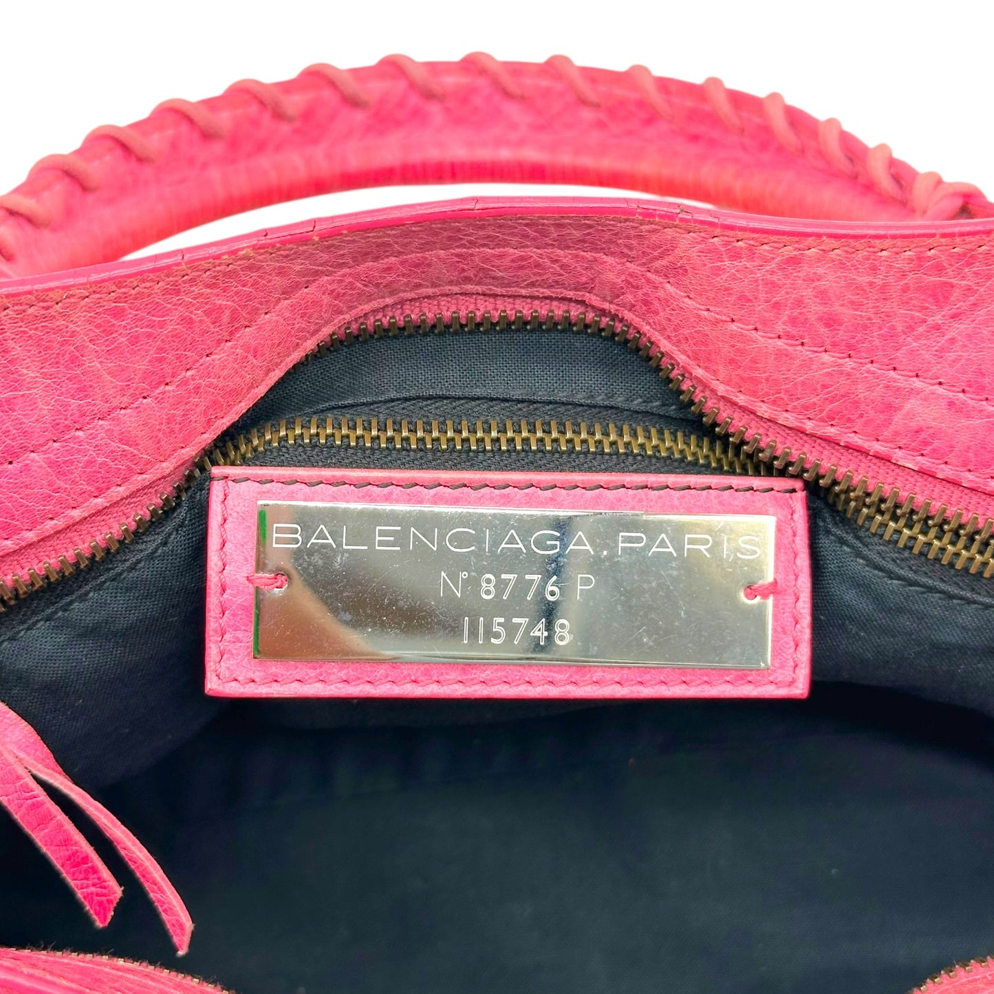 Balenciaga Hot Pink Leather City 2-Way Bag