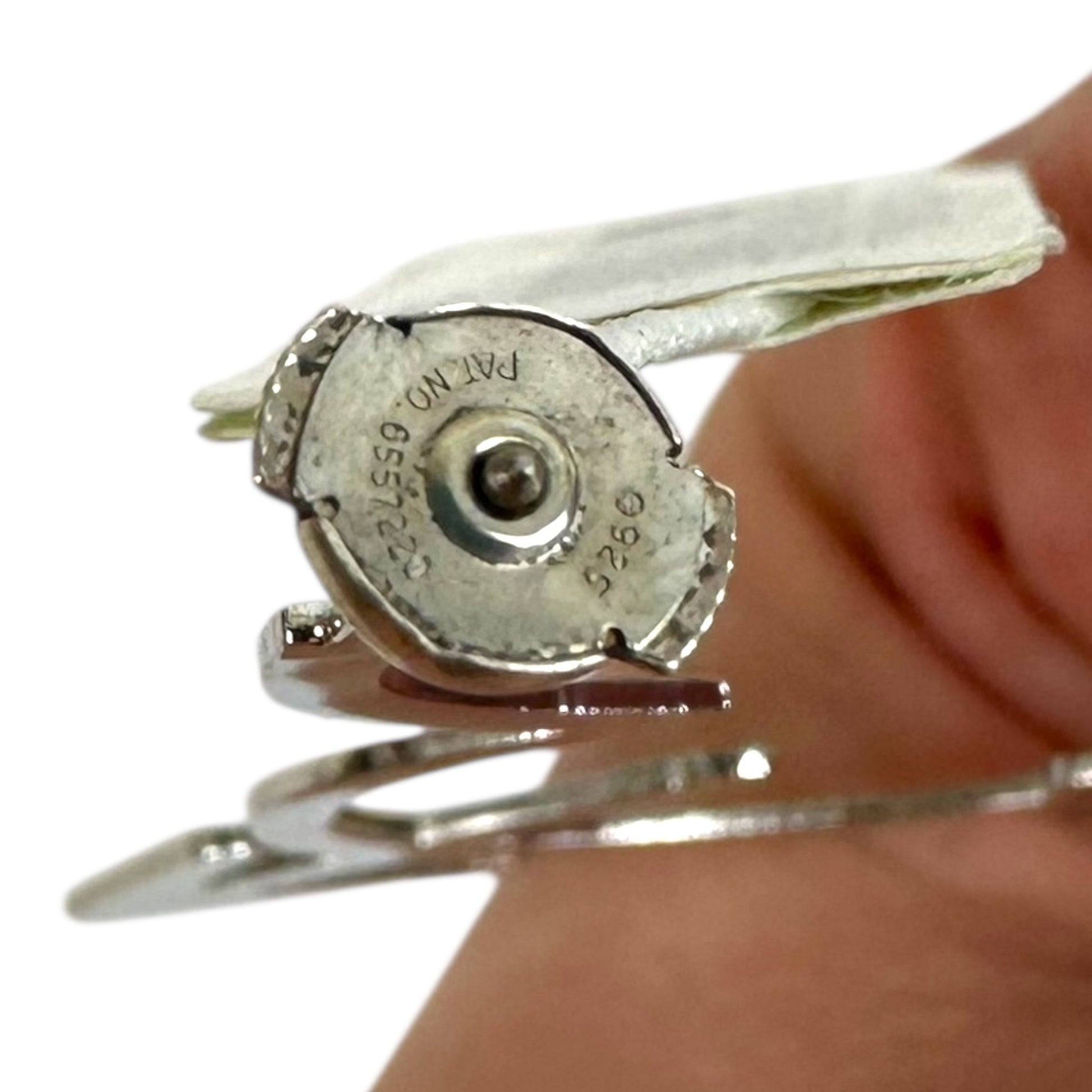 Christian Dior Large 'I Heart Dior' Silver Earrings - Outfit Repeater