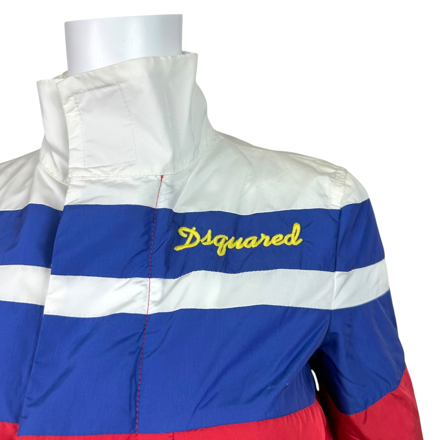 Dsquared2 Primary Colored Cropped Nylon Windbreaker Jacket