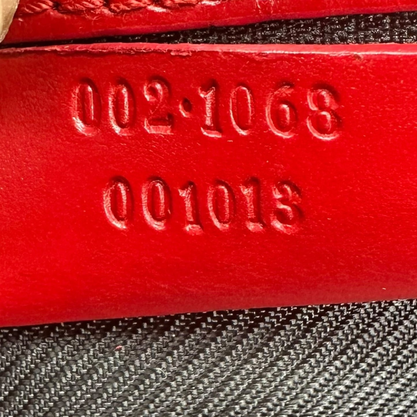 Gucci Gray Monogram & Red Trim Mini Jackie Bag