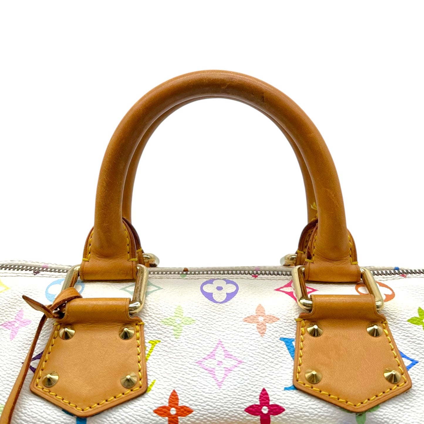 Louis Vuitton White Murakami Multicolor Speedy 30 Bag