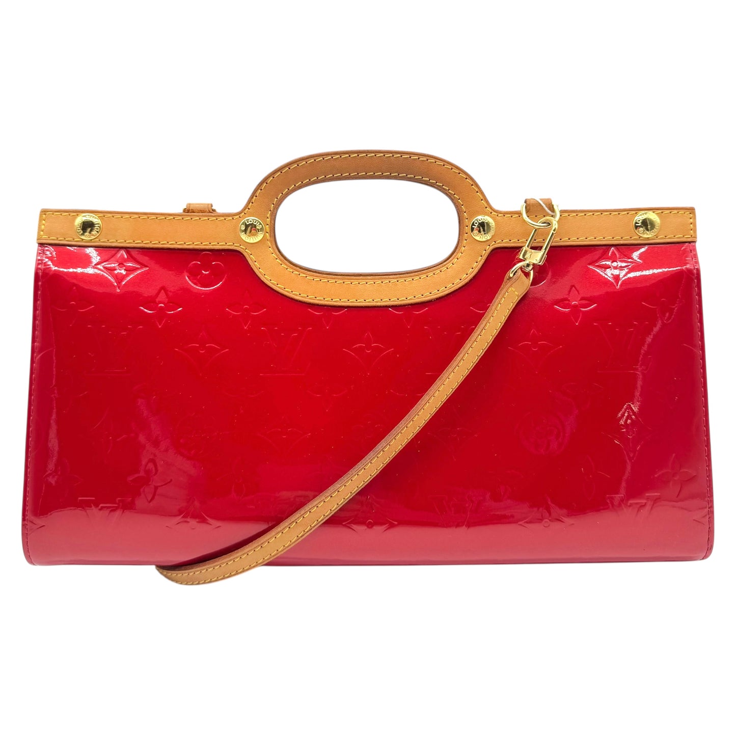 Louis Vuitton Red Vernis Roxbury Drive 2-Way Bag