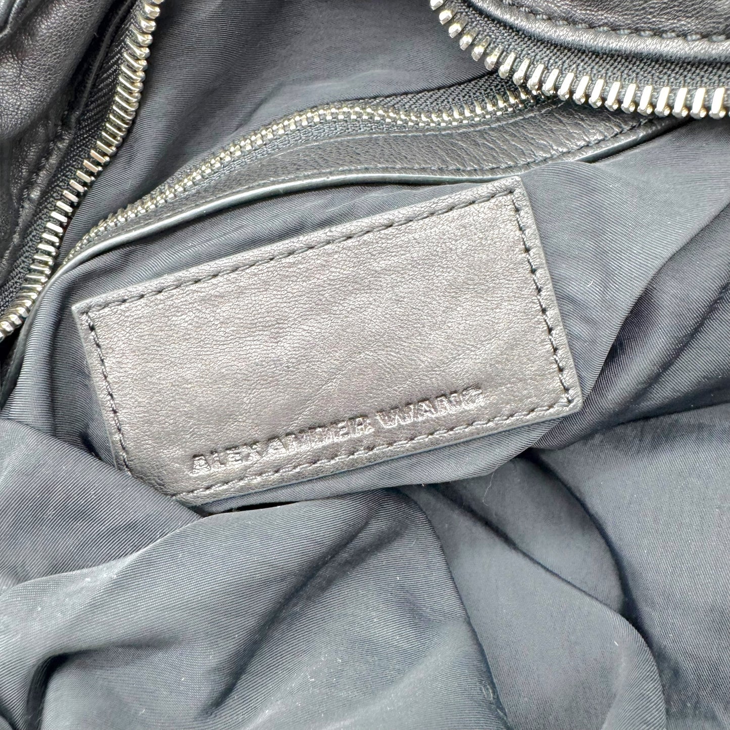 Alexander Wang Black Lambskin Donna Hobo Satchel Bag - Outfit Repeater