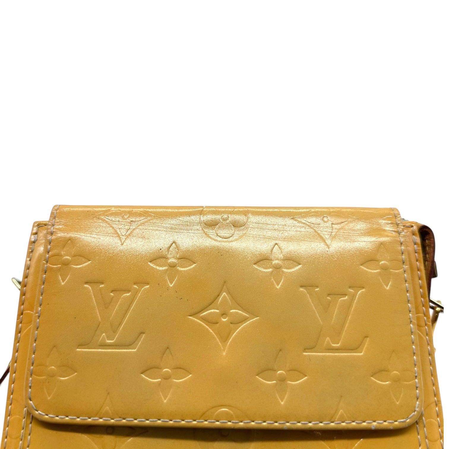 Louis Vuitton Yellow Vernis Mini Bag - Outfit Repeater