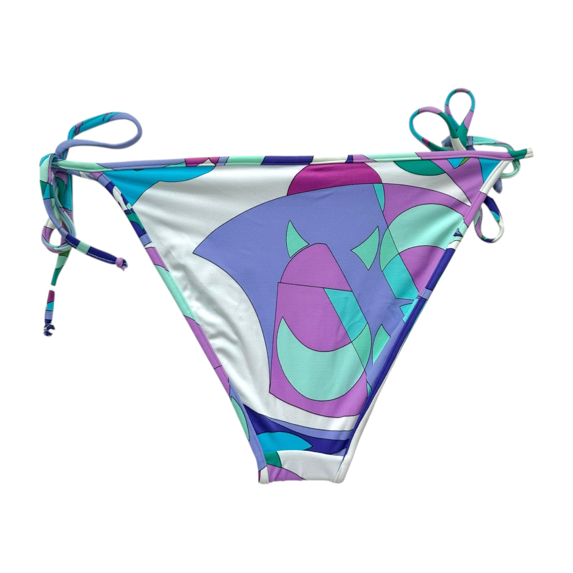 Emilio Pucci Printed Bikini Set Turquoise Purple Vintage