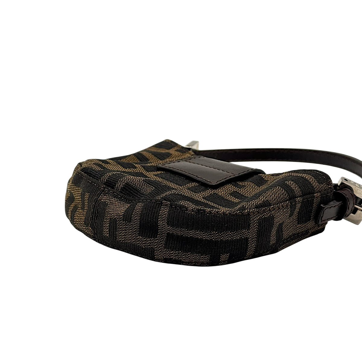 Fendi Micro Croissant Handbag Brown Zucca Monogram