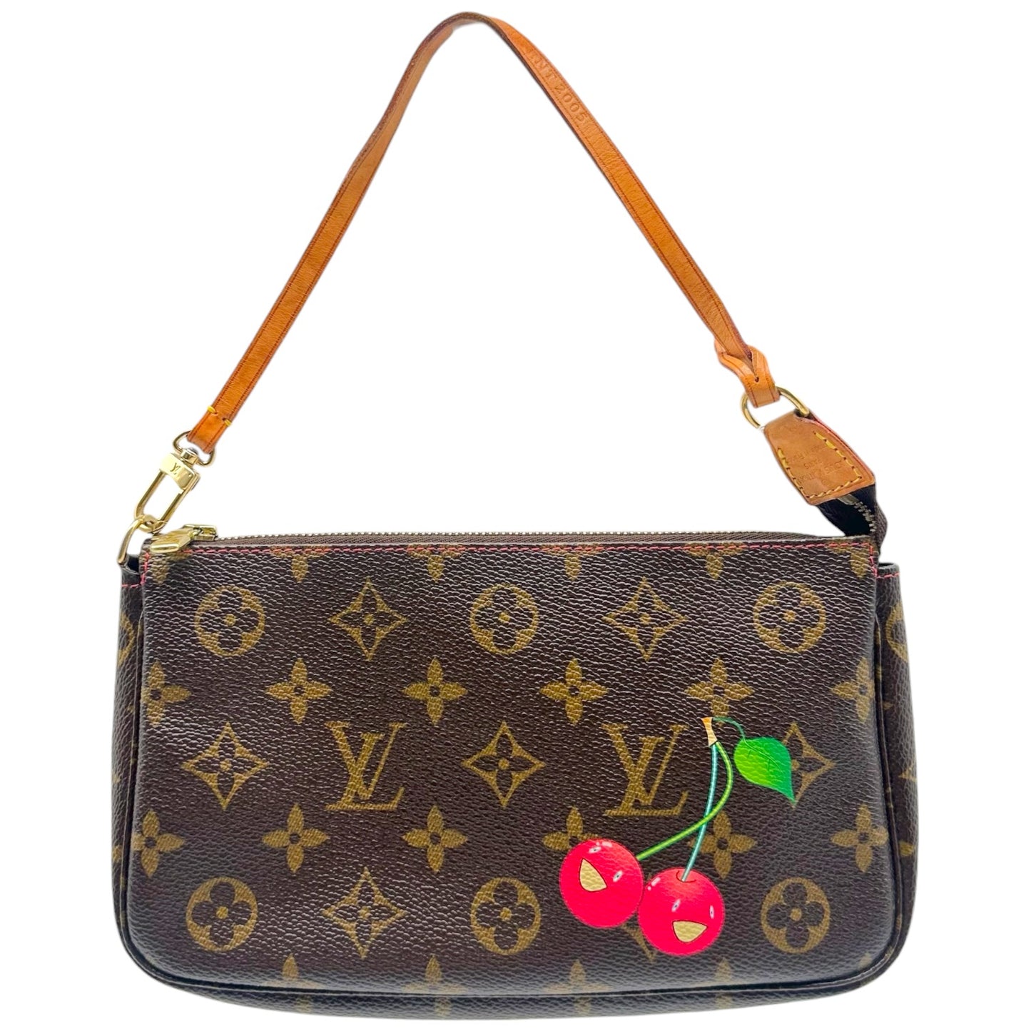 Louis Vuitton Pochette Bag Monogram Cherry Design
