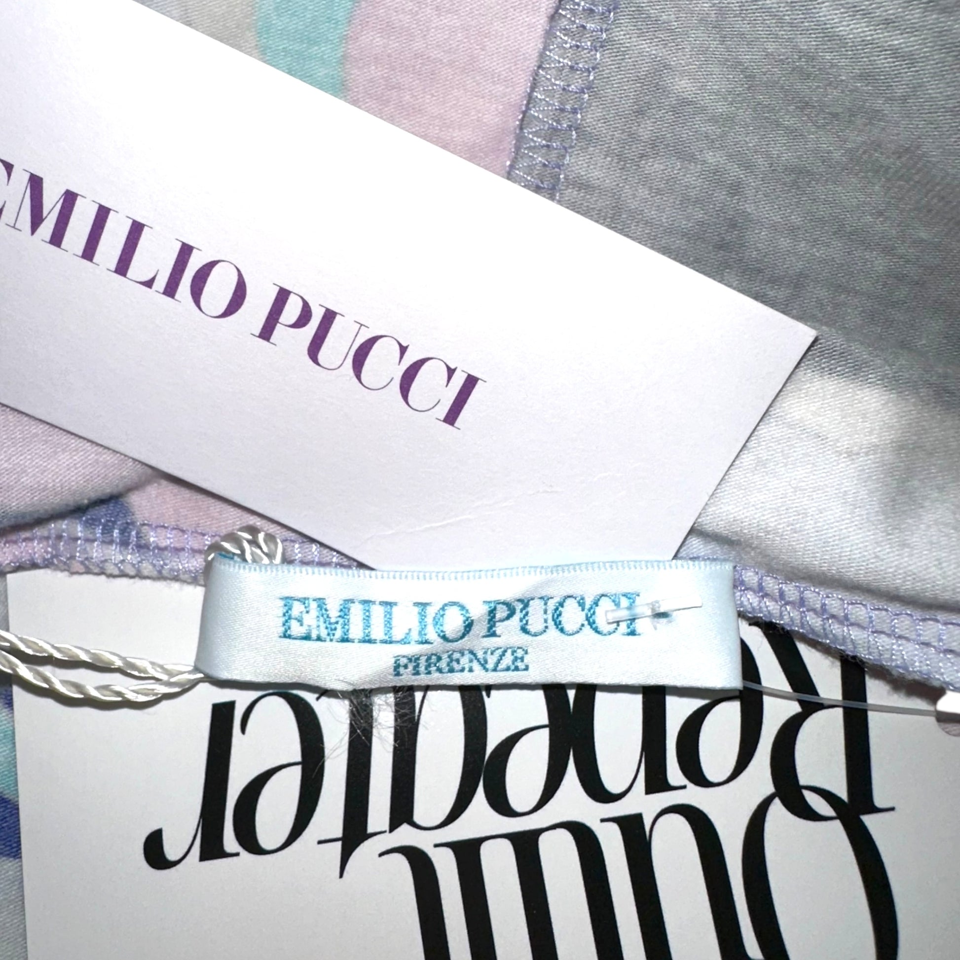 Emilio Pucci Pink & Blue Printed Hooded Tank NEW - Outfit Repeater