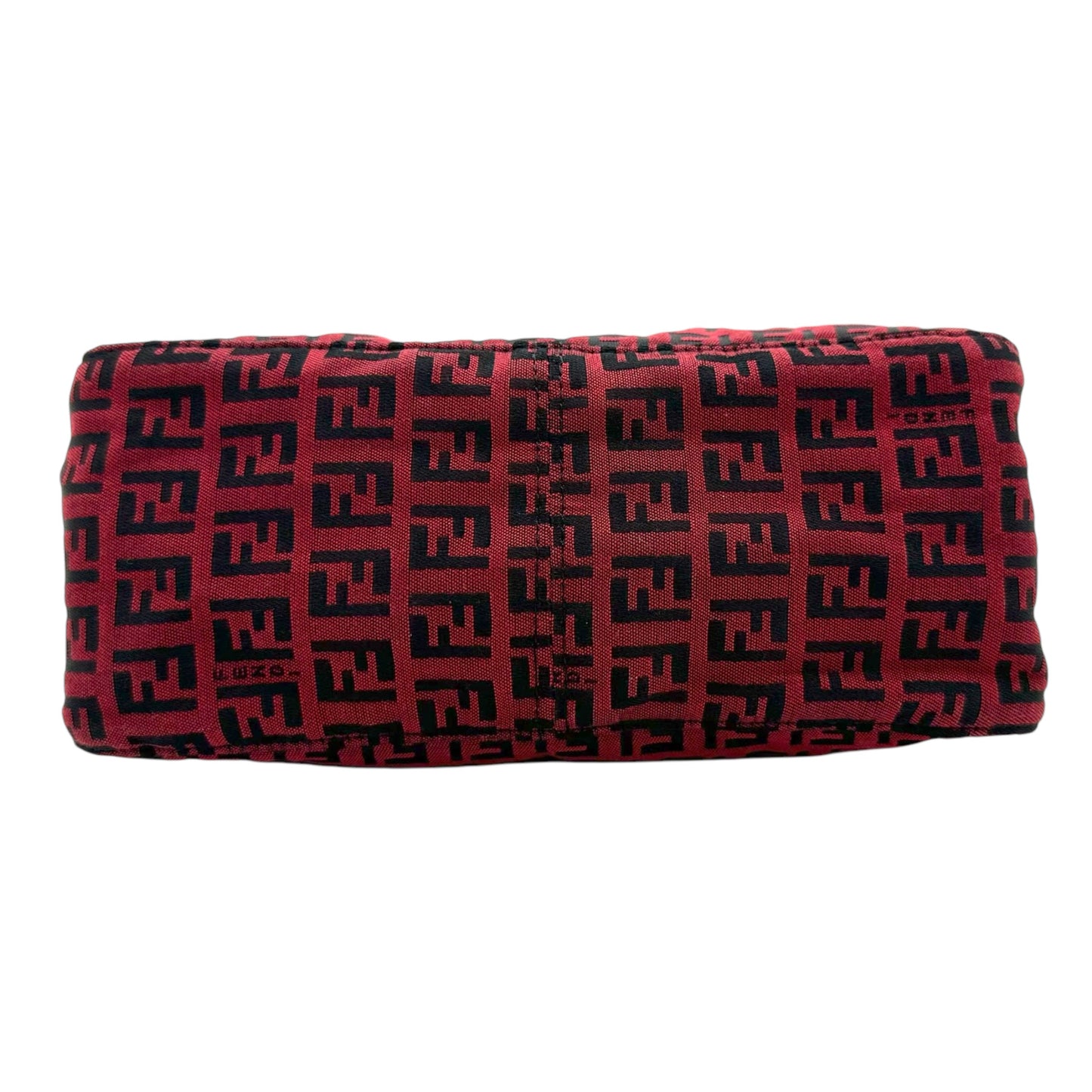 Fendi Red & Black Zucchino Monogram Pochette Bag - Outfit Repeater