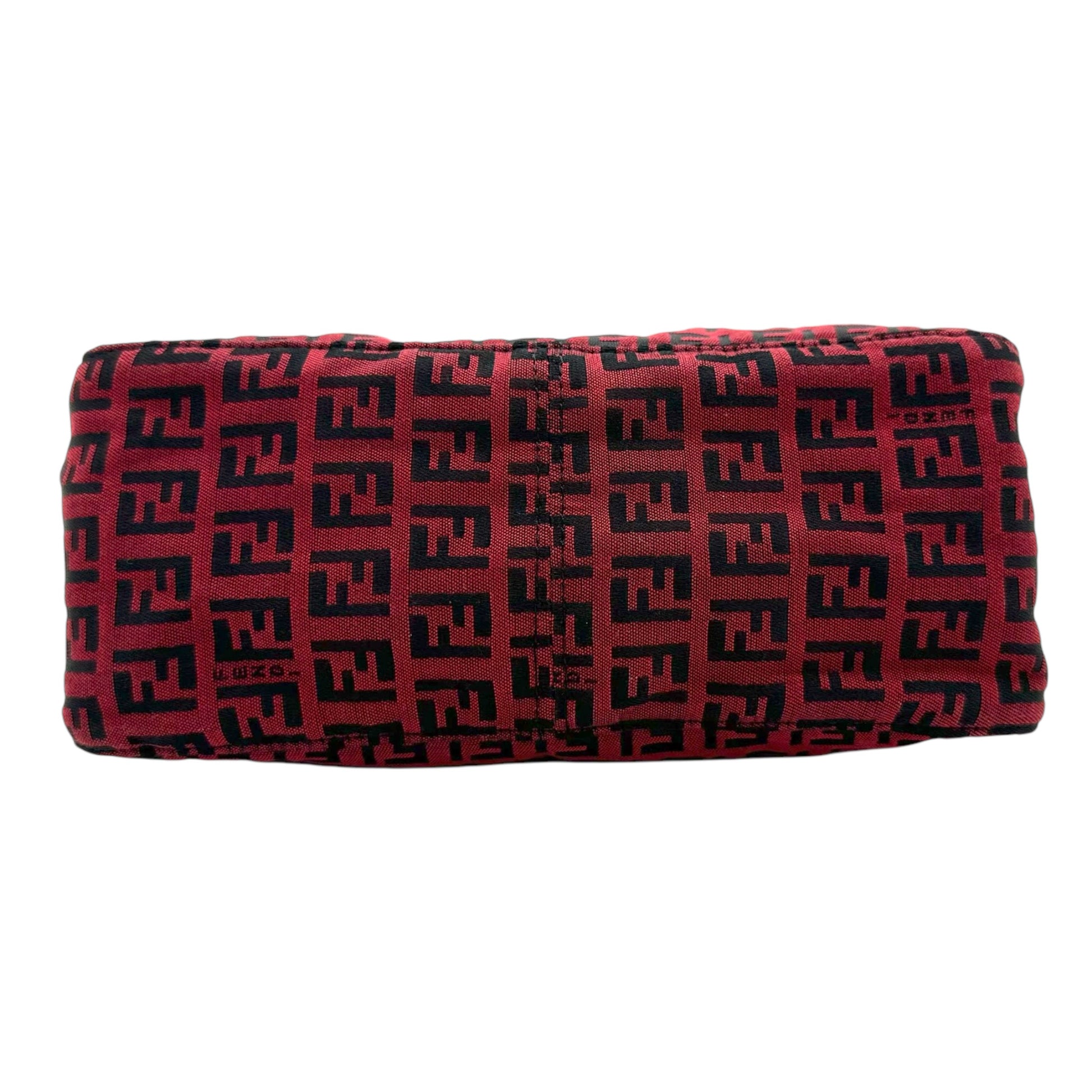 Fendi Red & Black Zucchino Monogram Pochette Bag - Outfit Repeater