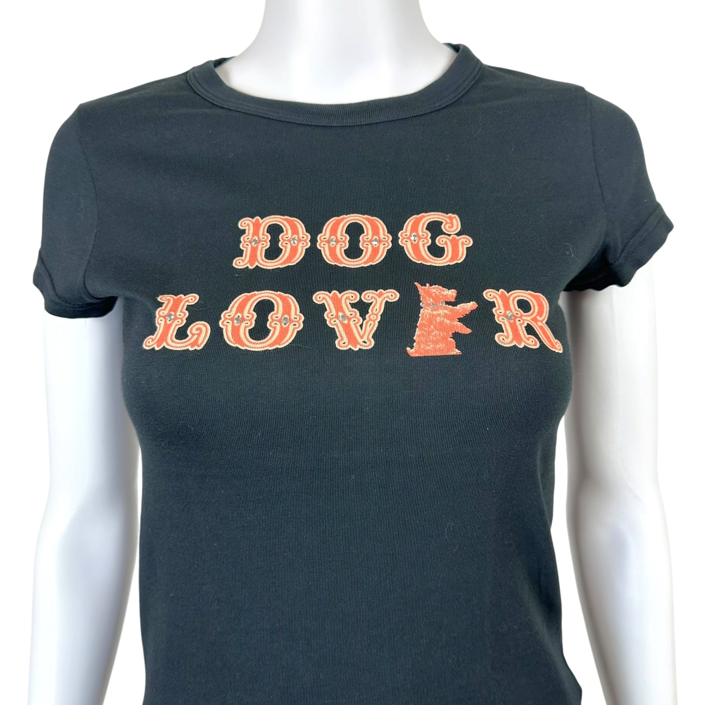 Juicy Couture Dog Lover Rhinestone Graphic T-Shirt