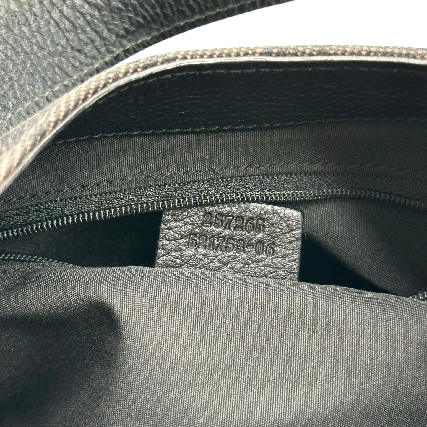 Gucci Gray Denim Monogram Hobo Shoulder Bag