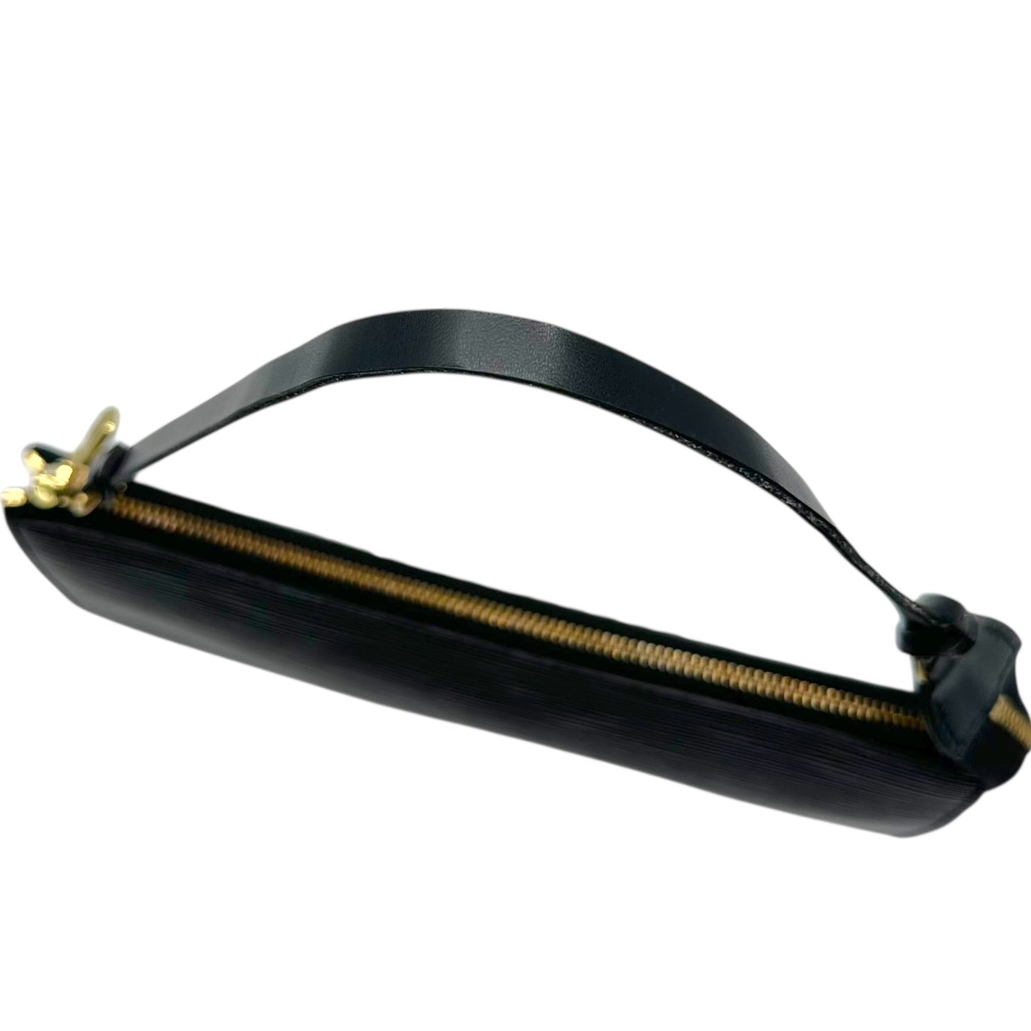 Louis Vuitton Black Epi Leather Pochette Mini Bag