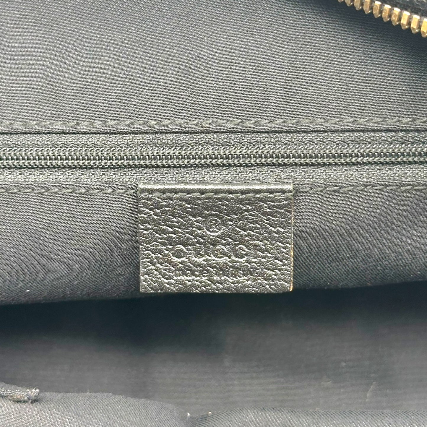 Gucci Black Monogram Canvas East-West Bowler Shoulder Bag