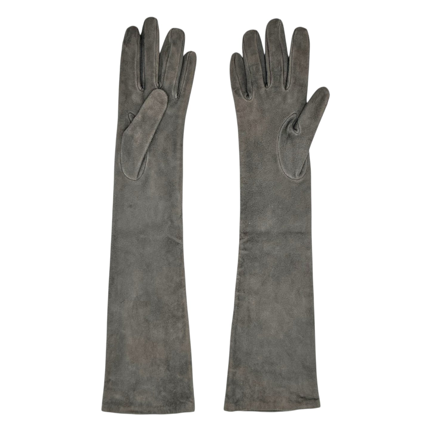 Dolce & Gabbana F/W 2005 Gray Suede Long Gloves