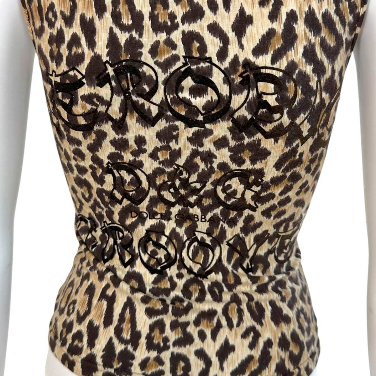 Dolce & Gabbana Leopard Print Zip-Up Top