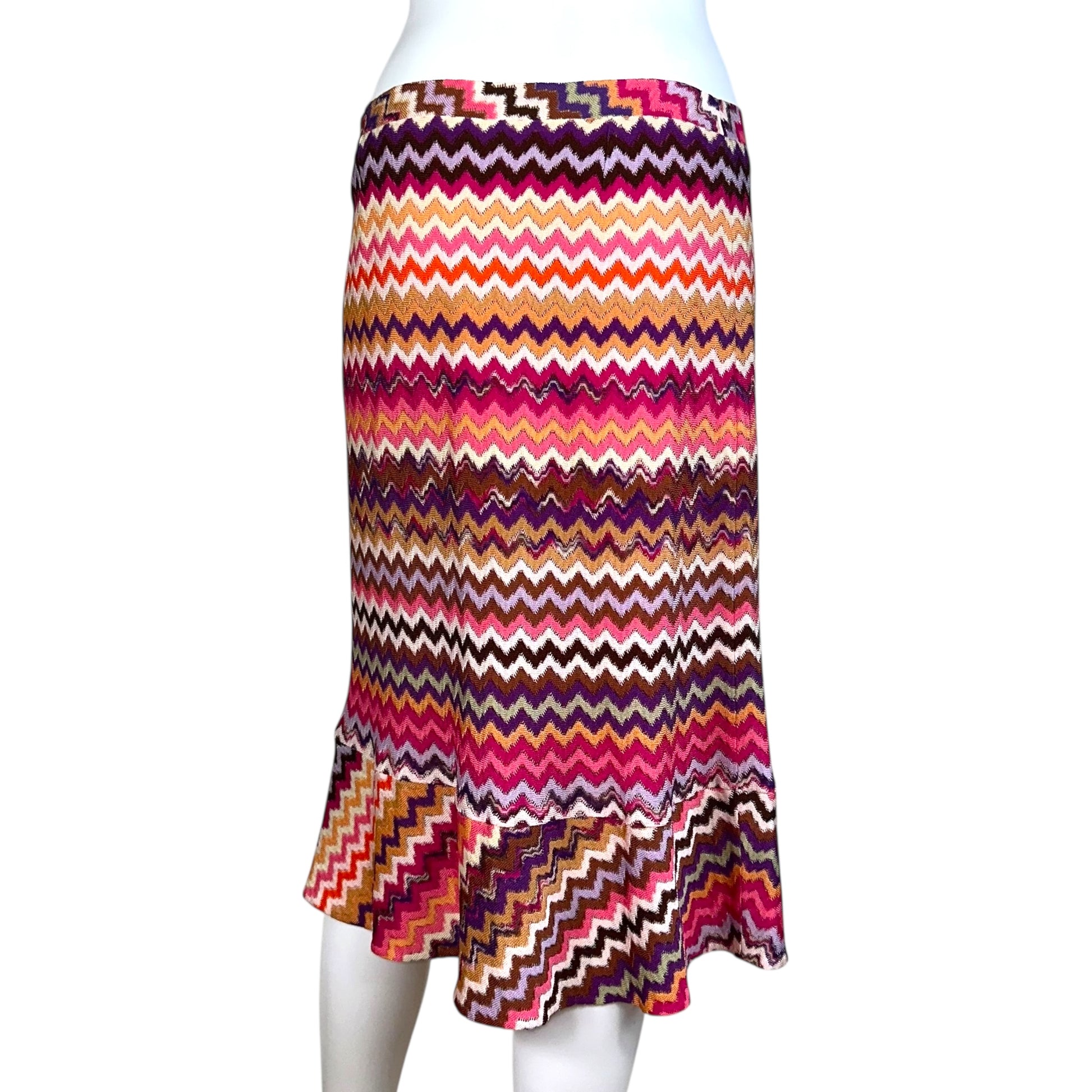 Missoni Pink Chevron Knit Midi Skirt - Outfit Repeater