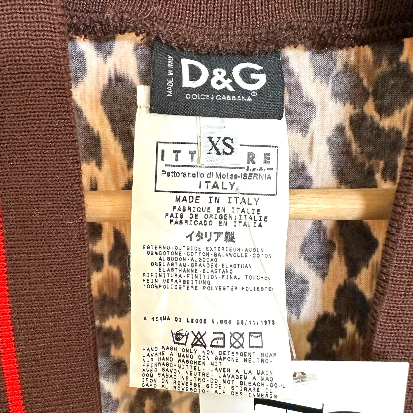 D&G Dolce & Gabbana 'Aerobic Groove' Leopard Zip Up Tank