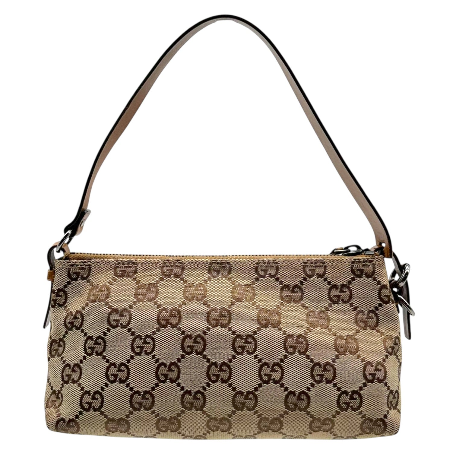 Gucci Mini Bag Tan Monogram Leather Strap