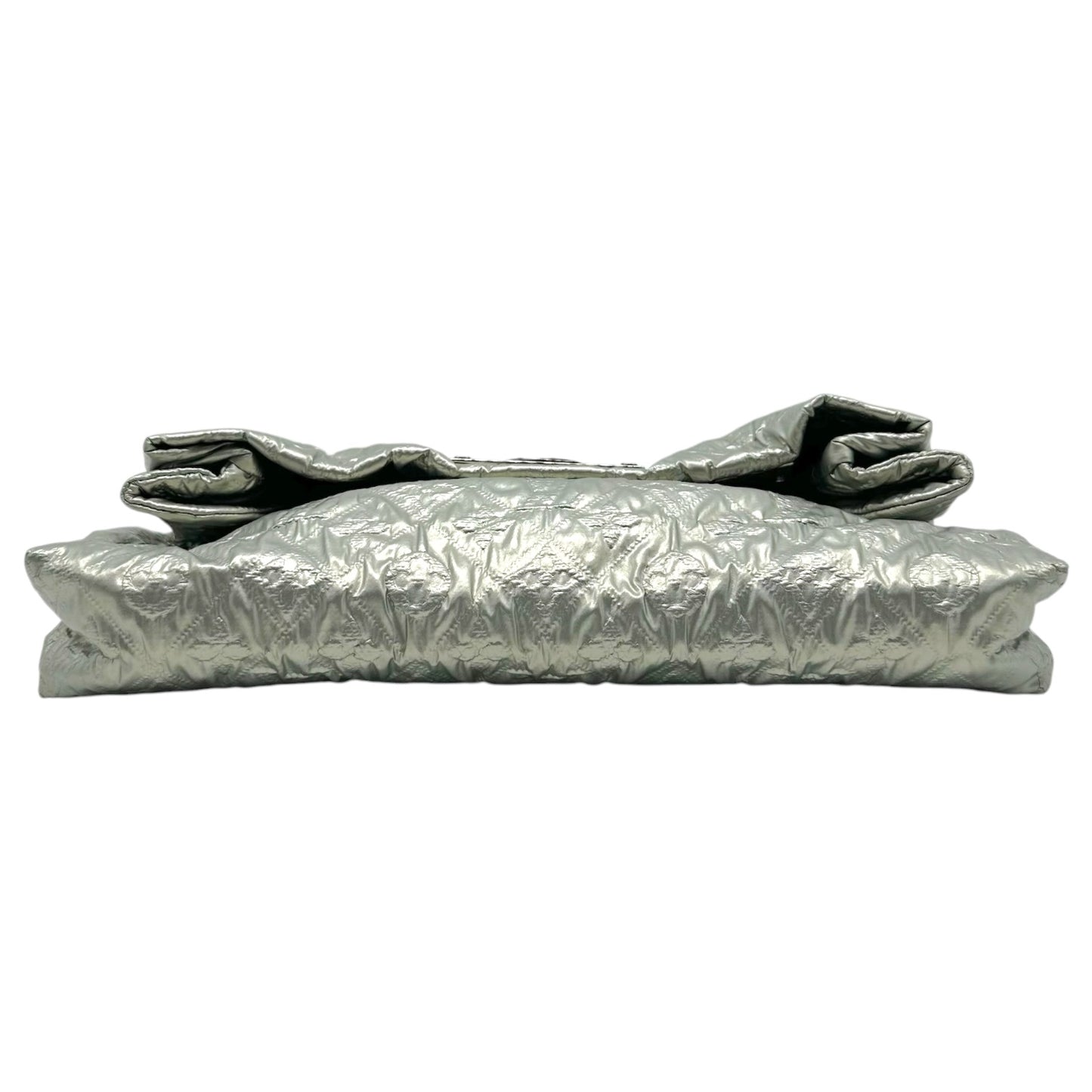 Louis Vuitton Silver Puffer Monogram Clutch Bag