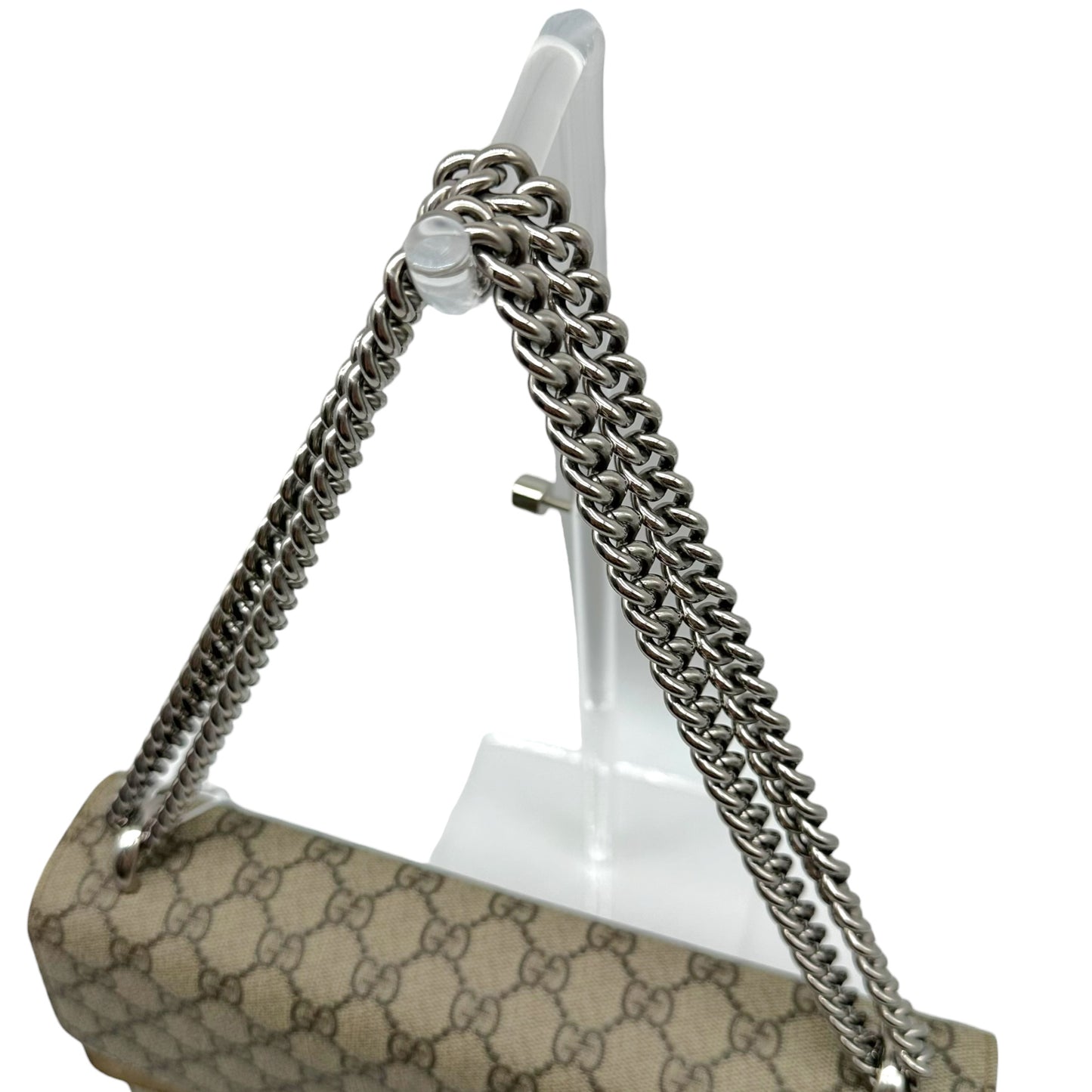 Gucci Tan Supreme Monogram Medium Dionysus Shoulder Bag