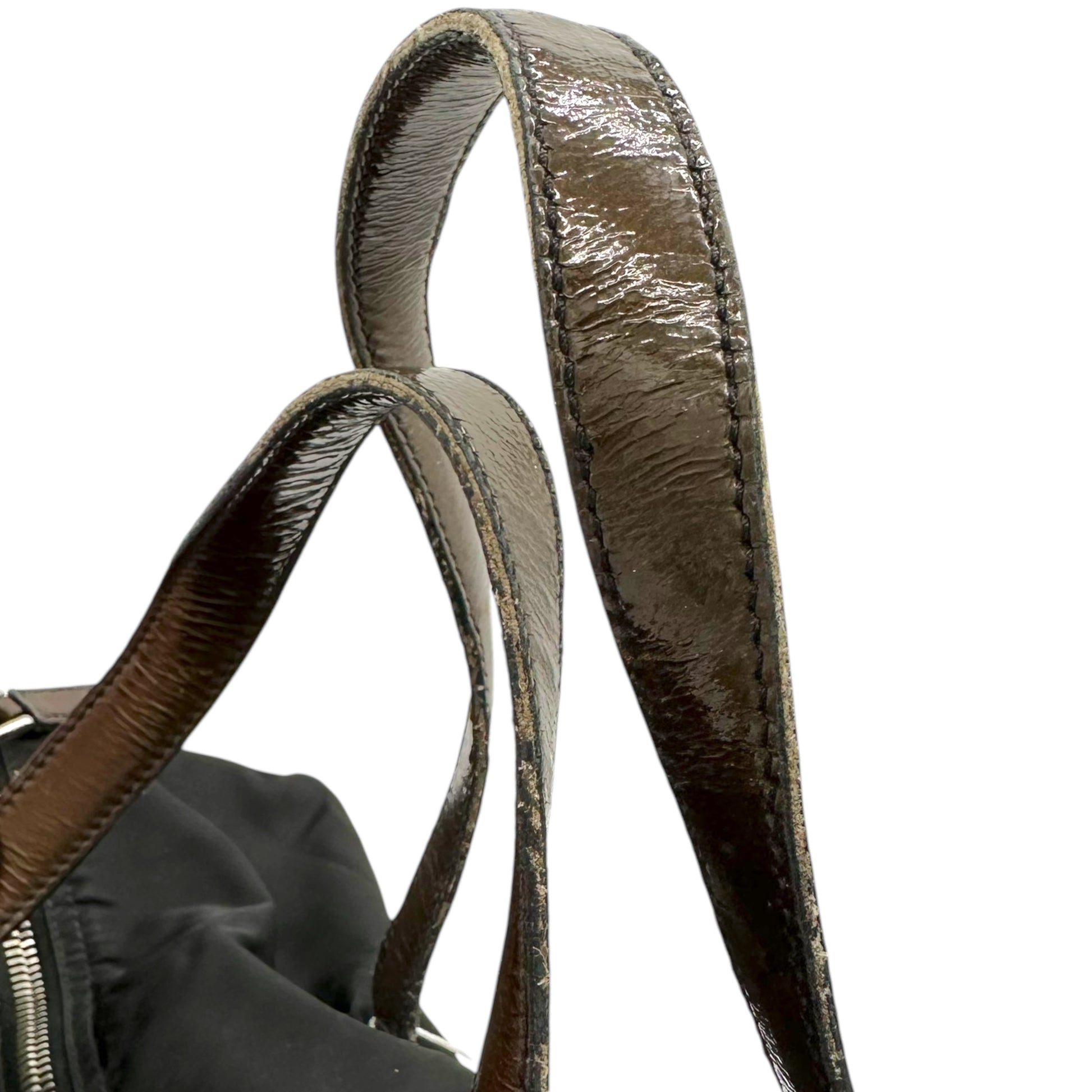 Prada Black Leather Strap Bowler Bag - Outfit Repeater