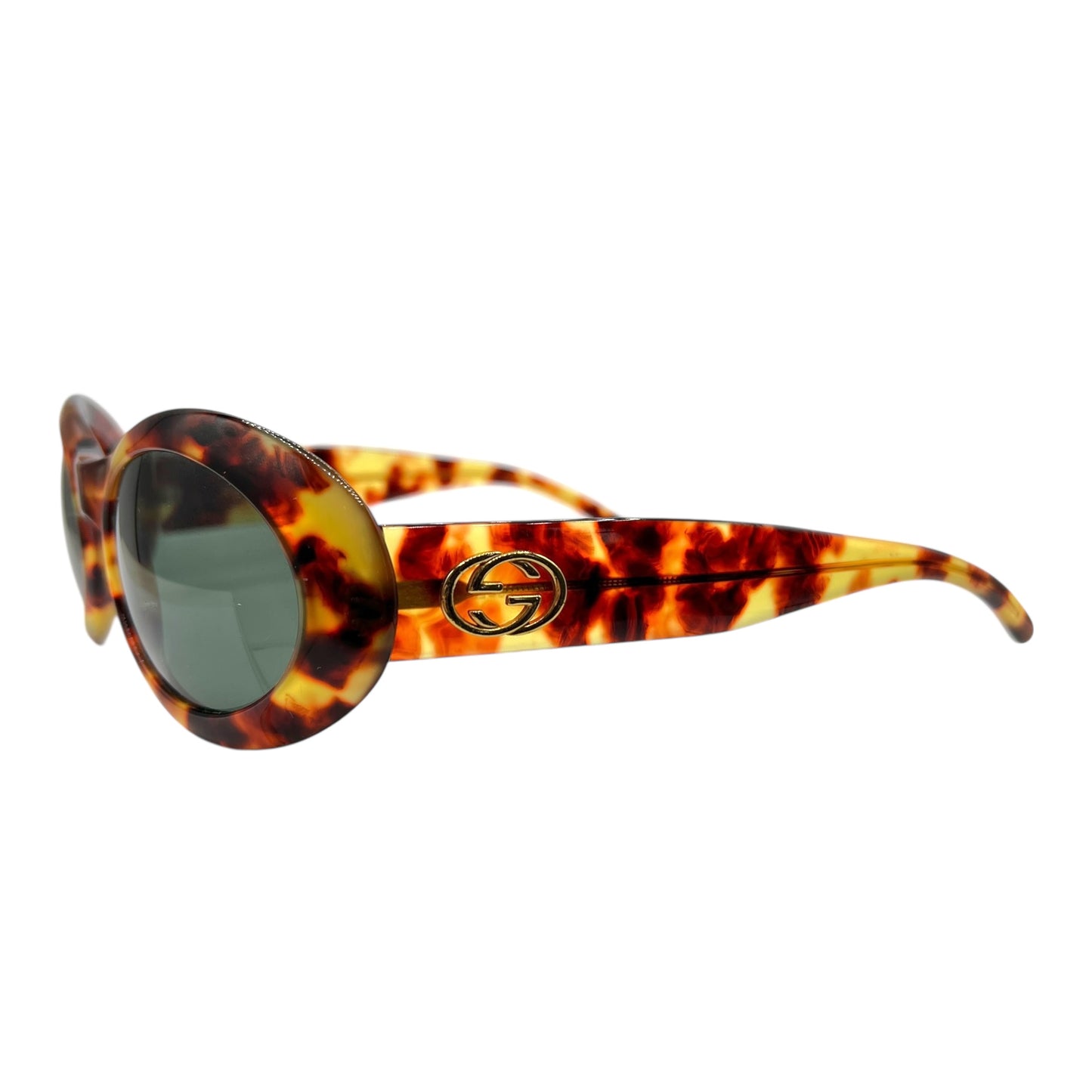 Gucci by Tom Ford GG2400 Tortoise Oversized Round Sunglasses
