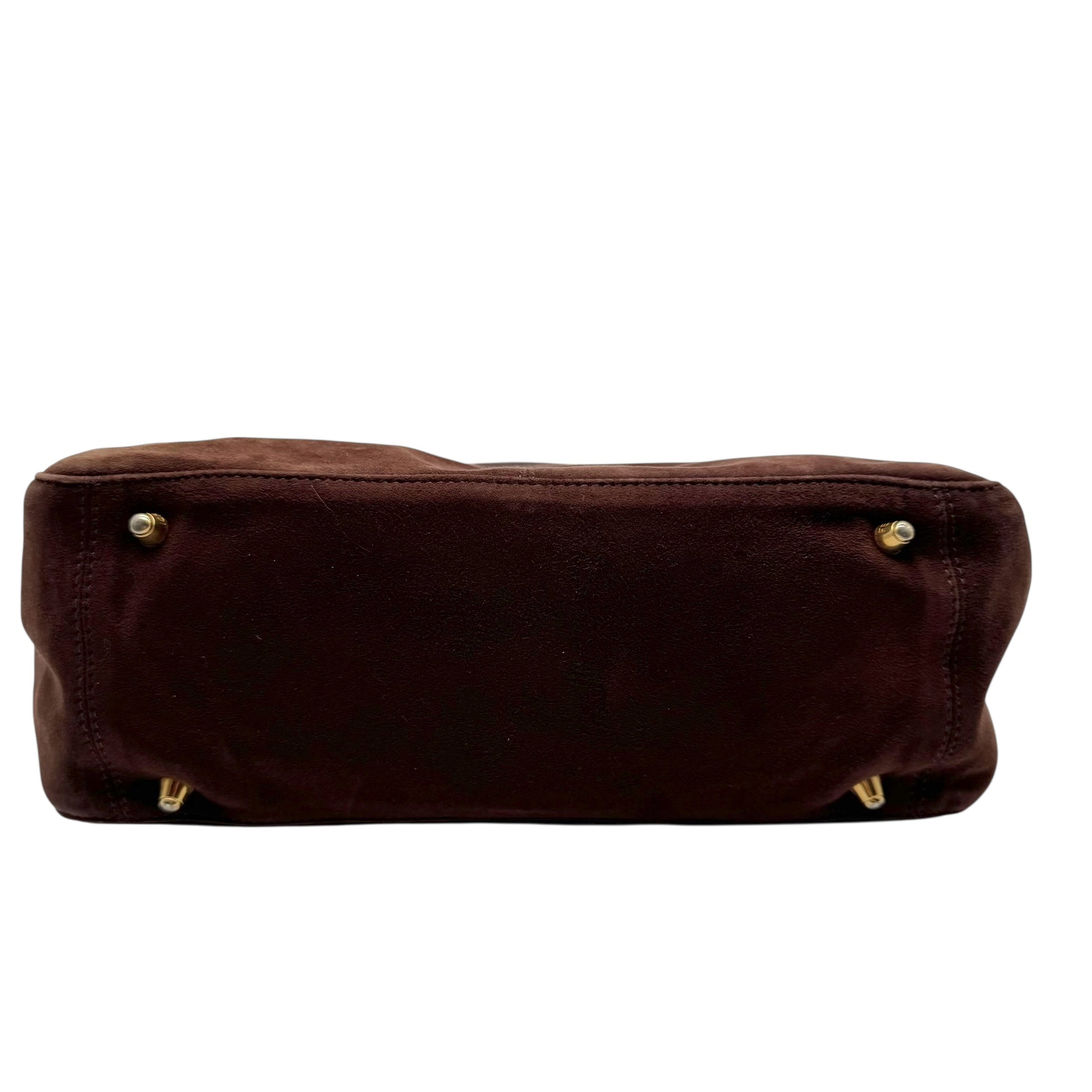 Fendi Brown Suede Mini Tote Bag - Outfit Repeater