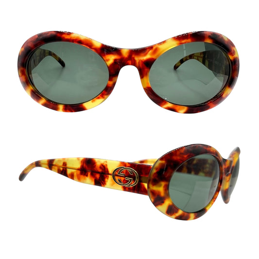 Gucci by Tom Ford GG2400 Tortoise Oversized Round Sunglasses
