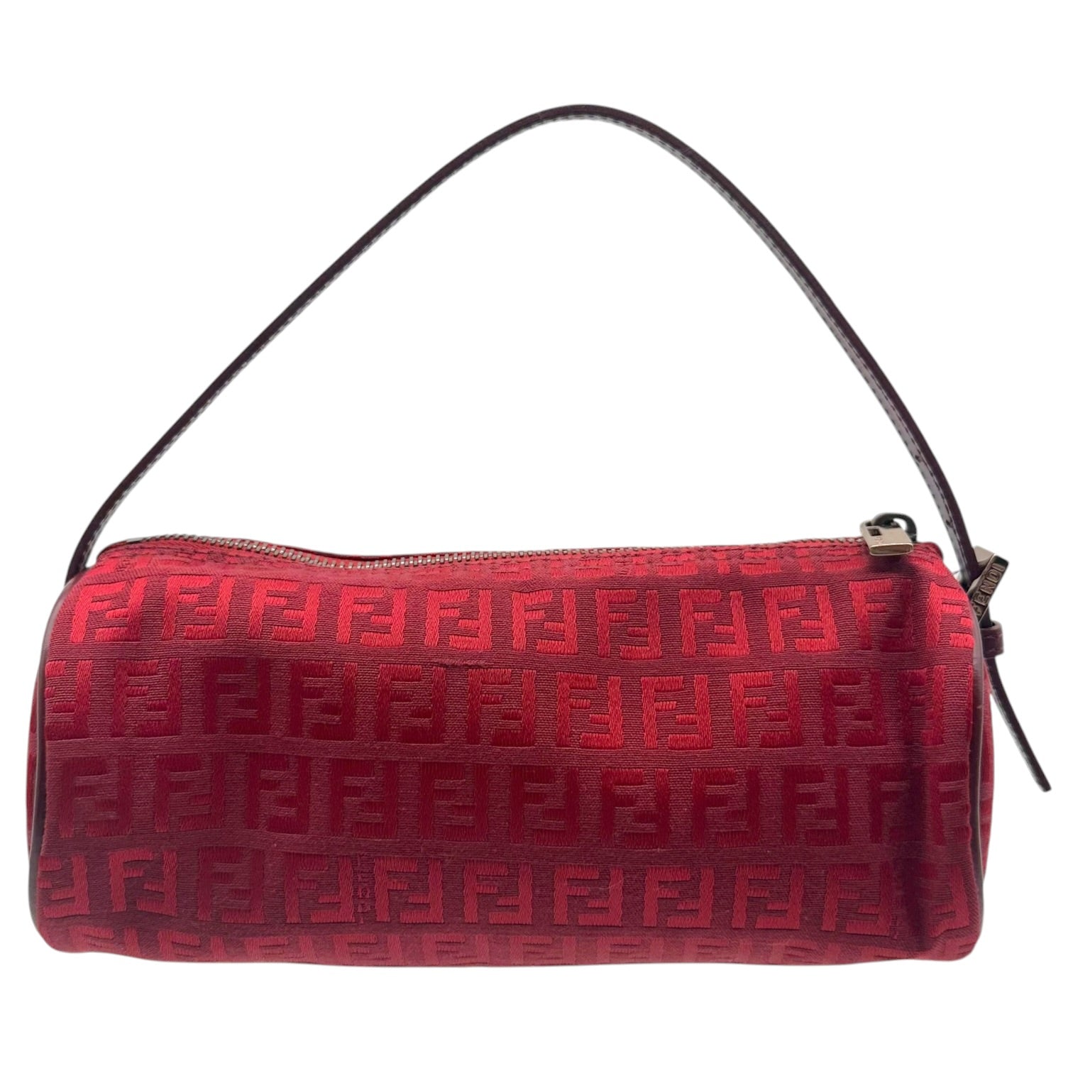 Fendi Mini Papillon Pochette Bag Red Zucchino Monogram