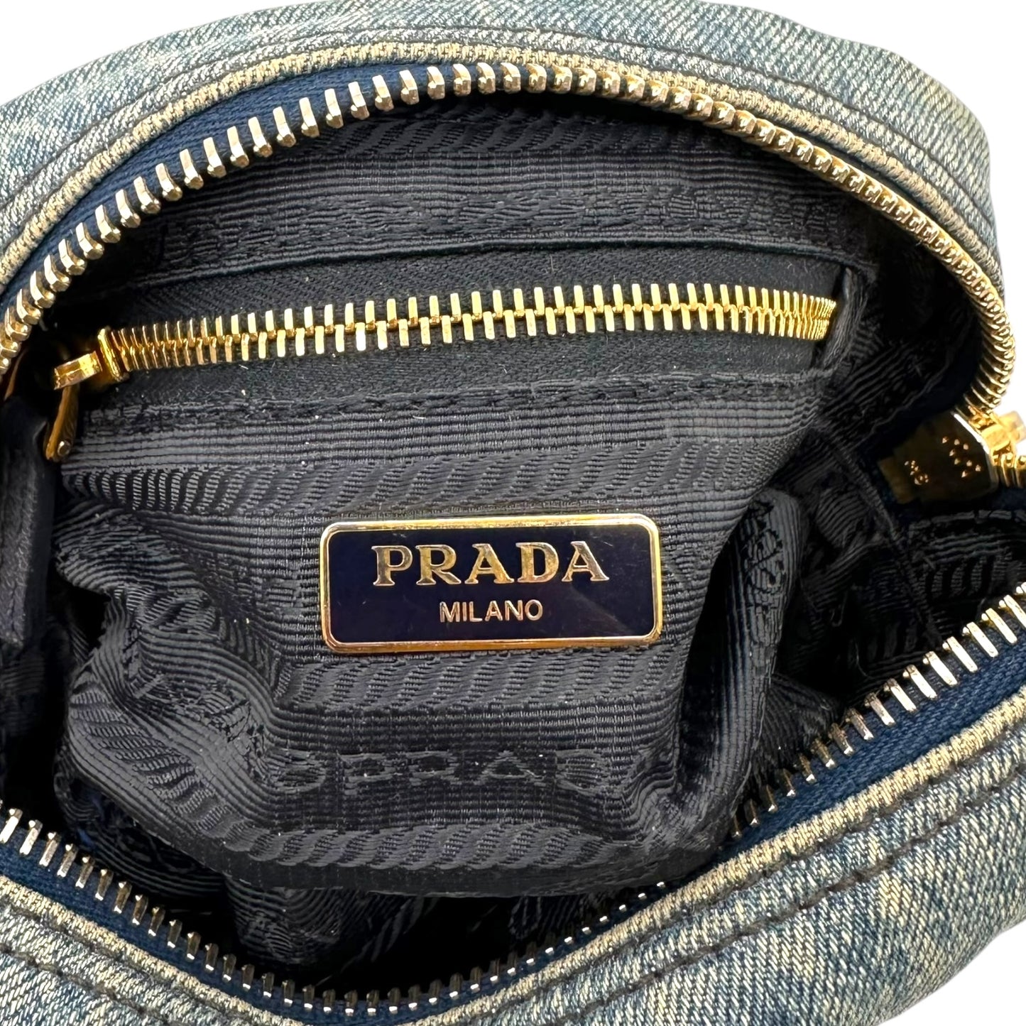 Prada Denim Cosmetic Pouch