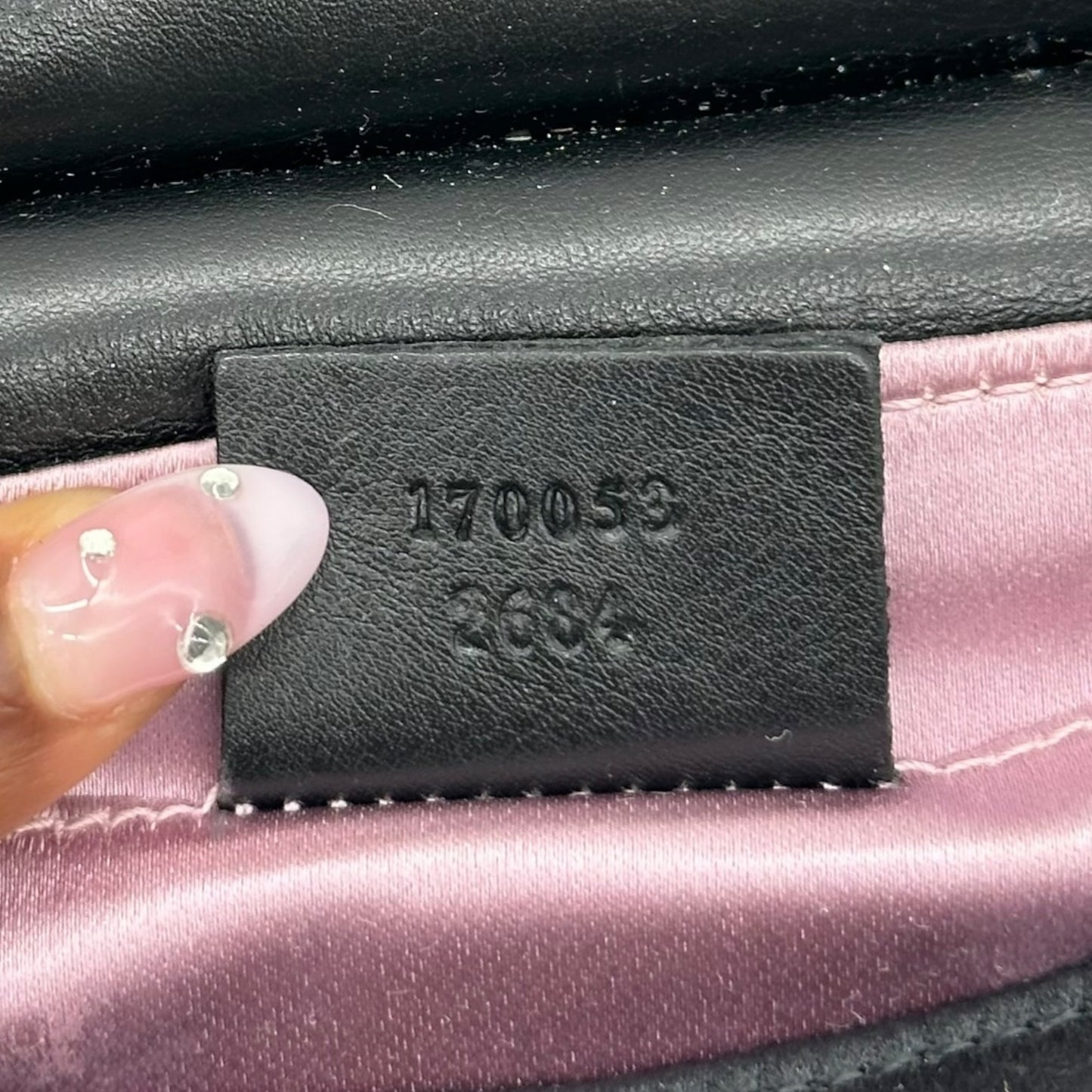 Gucci Black Python & Crystal Logo Mini Bag