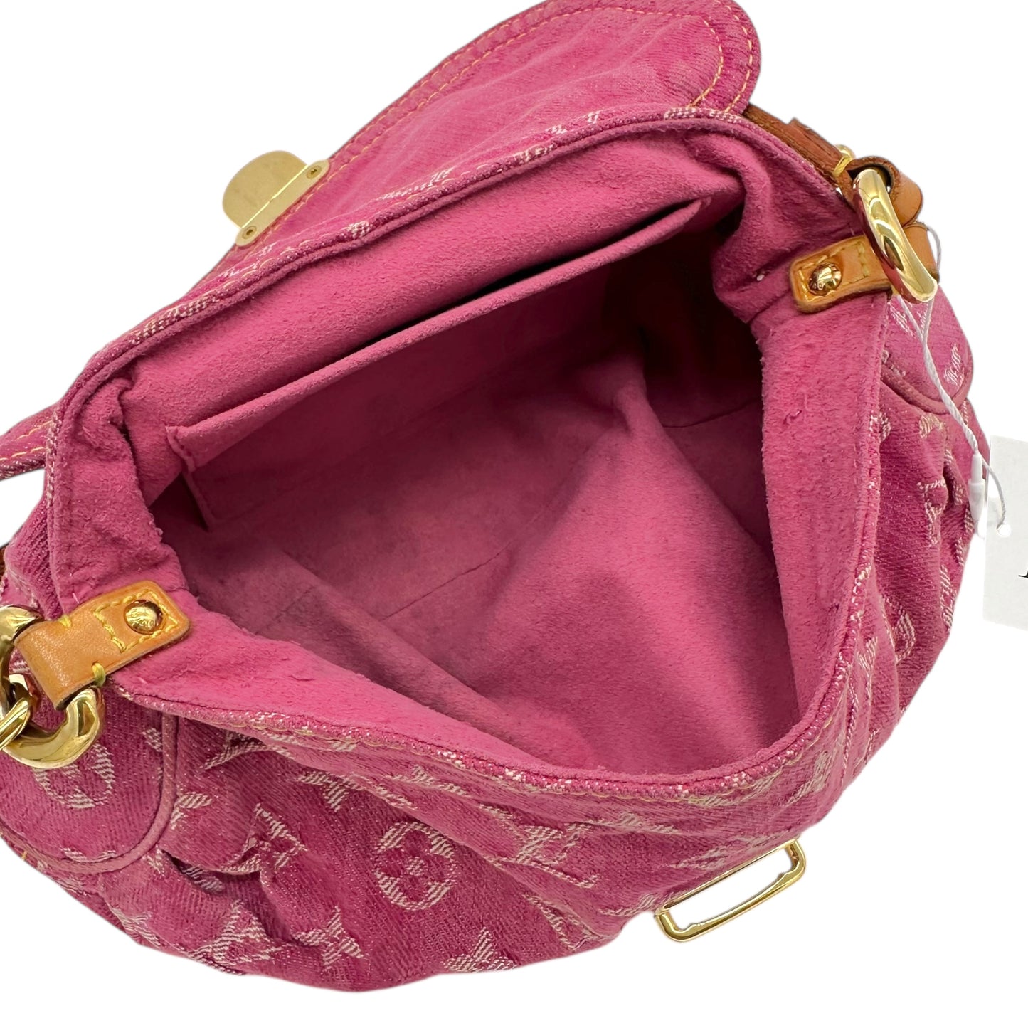 Louis Vuitton Pink Denim Monogram Mini Pleaty Bag - Outfit Repeater