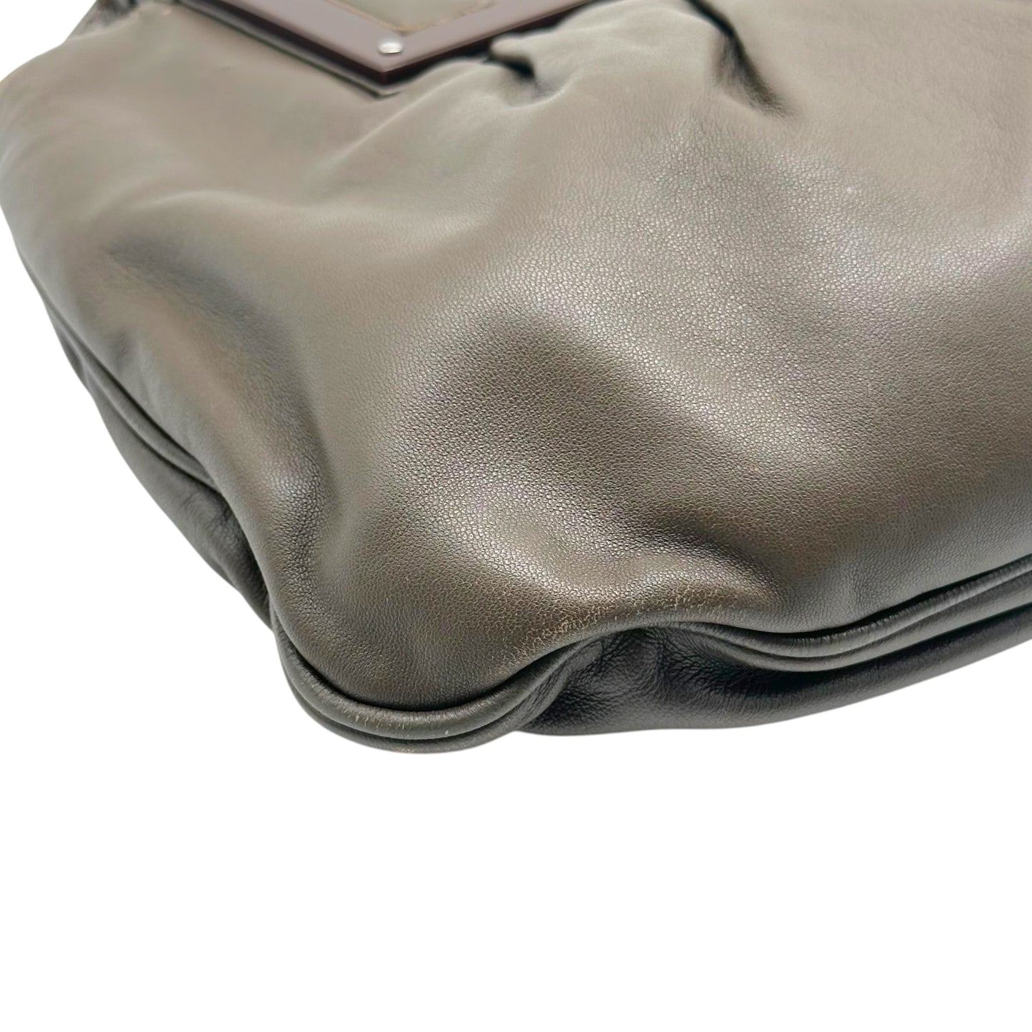 Fendi Brown Leather Convertible To You Clutch / Shoulder Bag