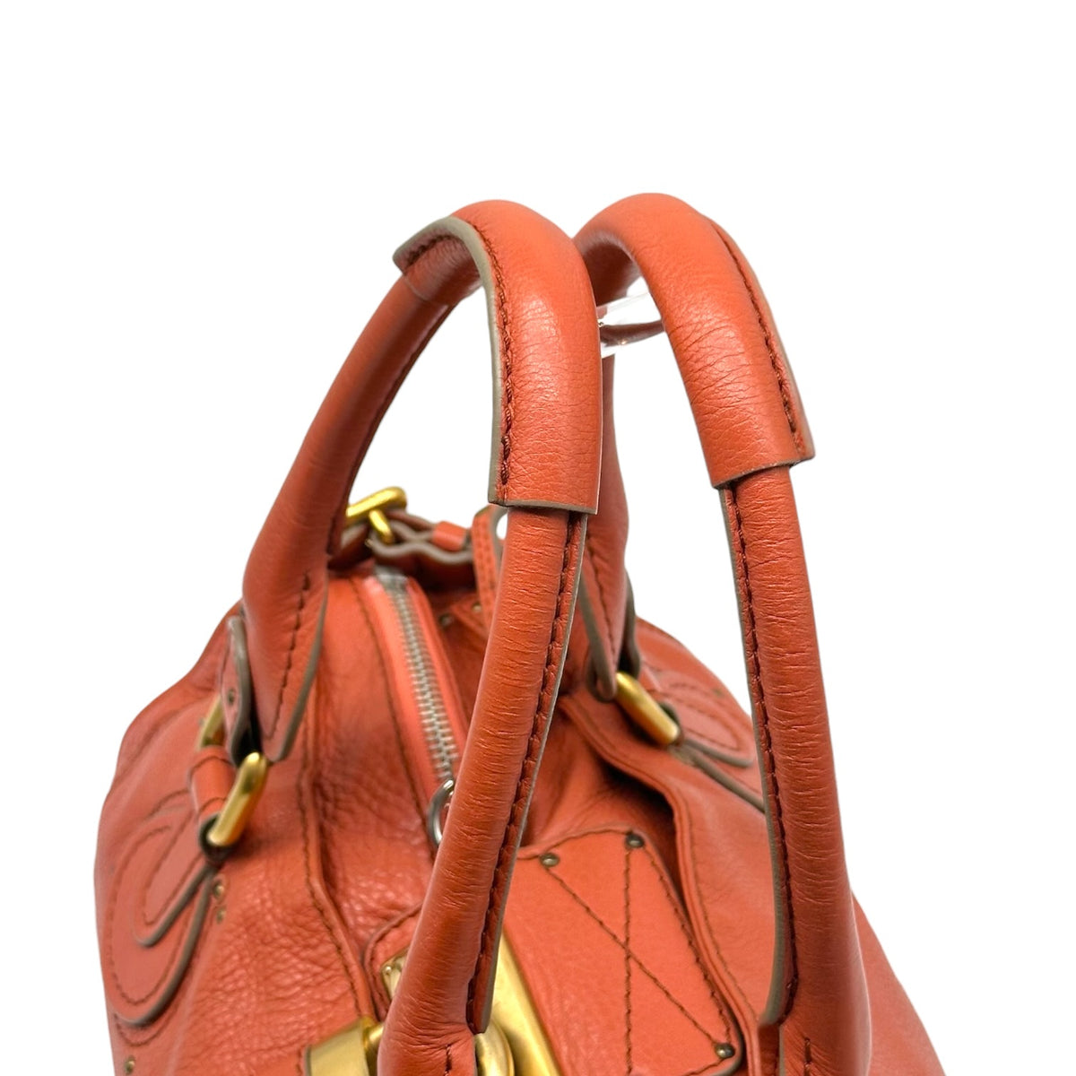 Chloe Coral Orange Paddington Shoulder Bag