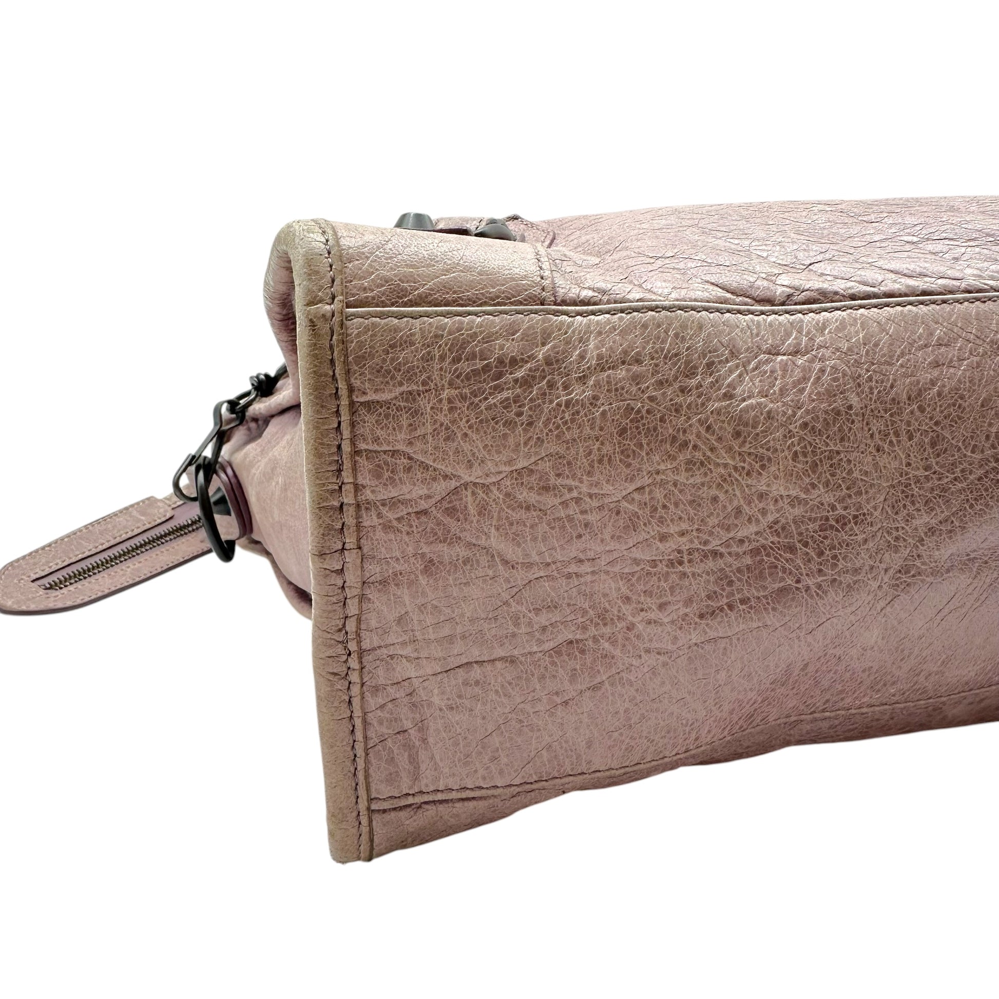 Balenciaga Lavender Leather 2-Way City Bag