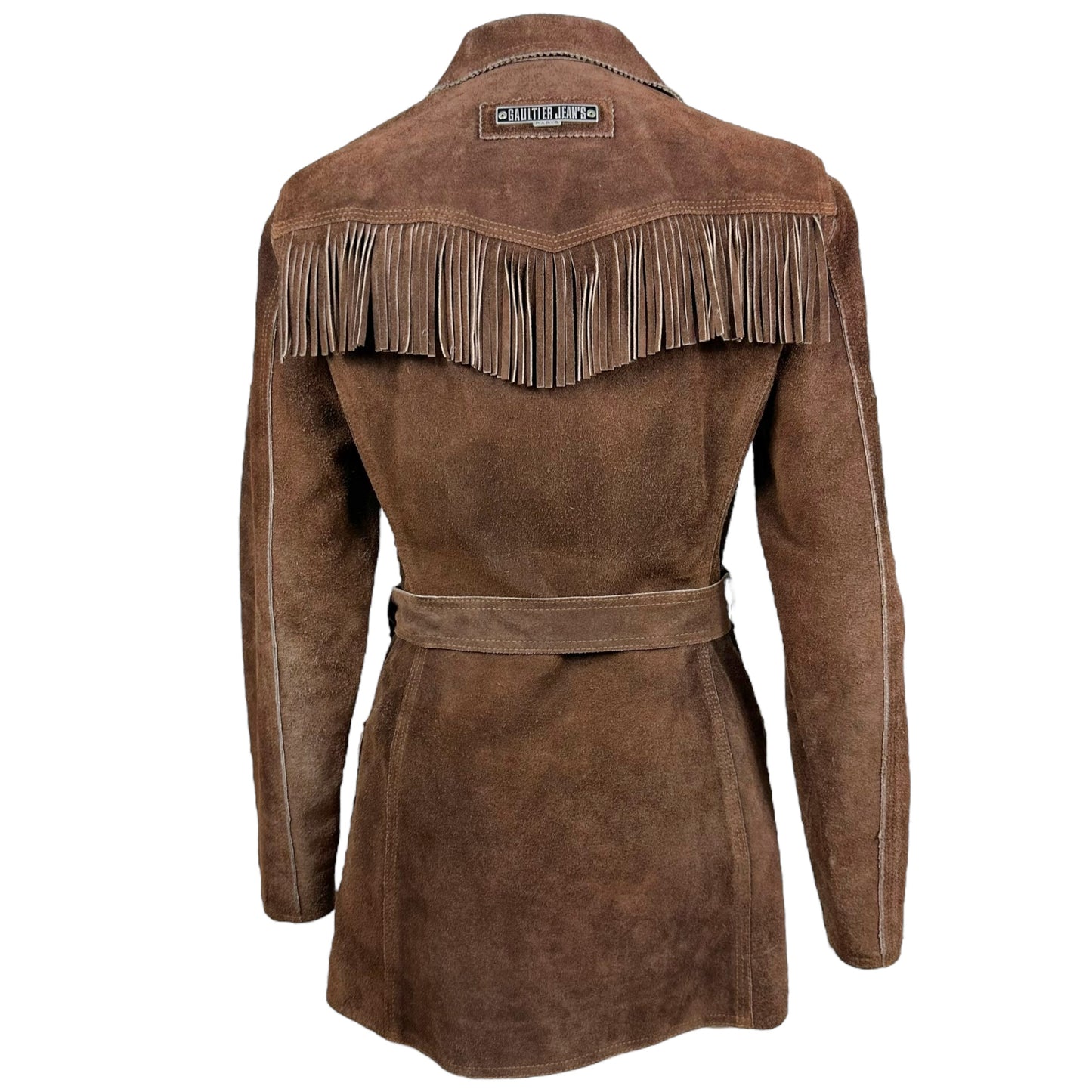 Gaultier Jeans Brown Suede Fringe Jacket - Outfit Repeater