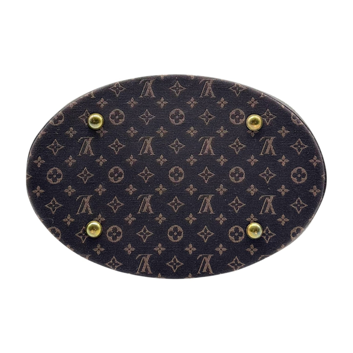 Louis Vuitton Brown Lin Monogram Petit Bucket Shoulder Bag