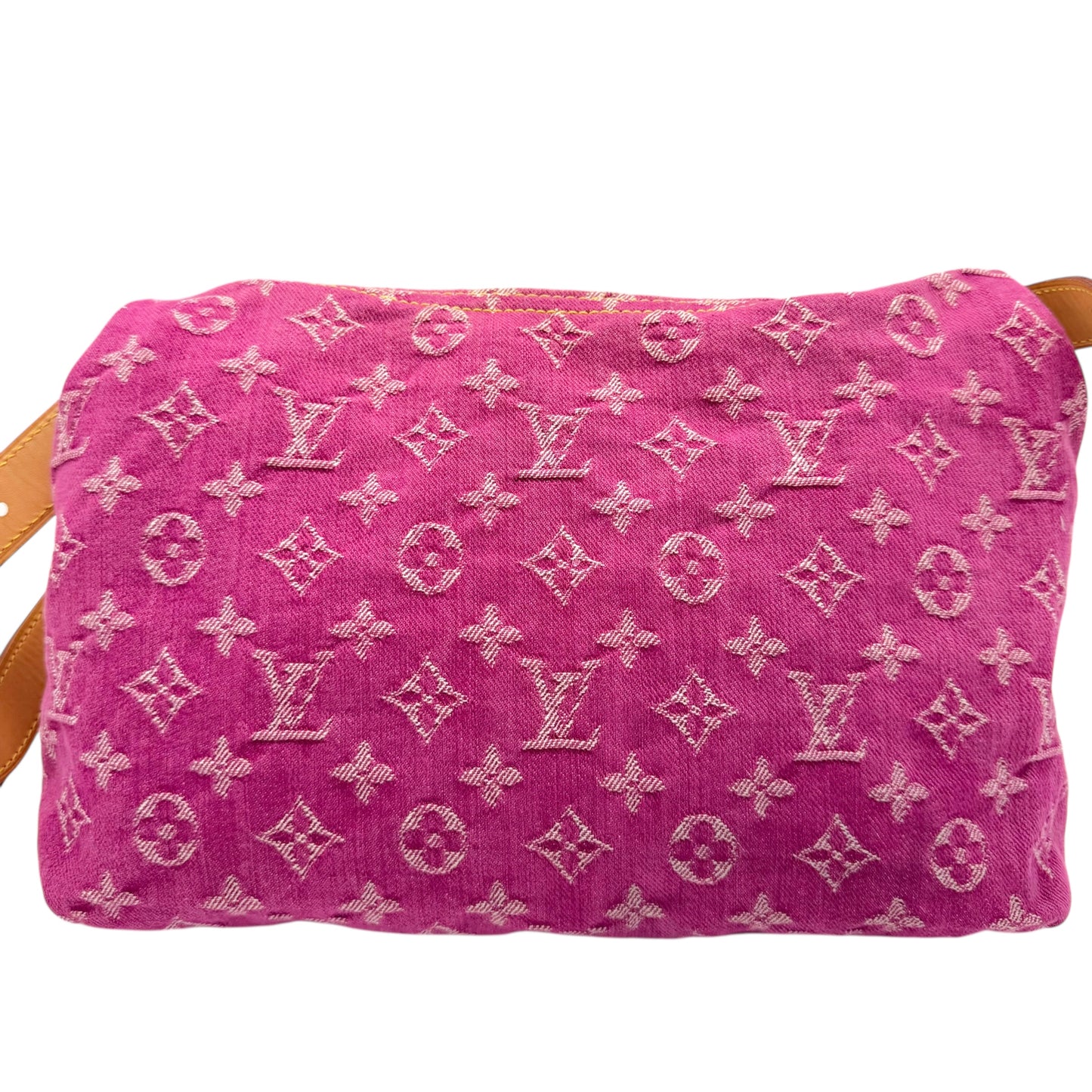 Louis Vuitton Pink Denim Monogram Baggy PM Crossbody Bag - Outfit Repeater